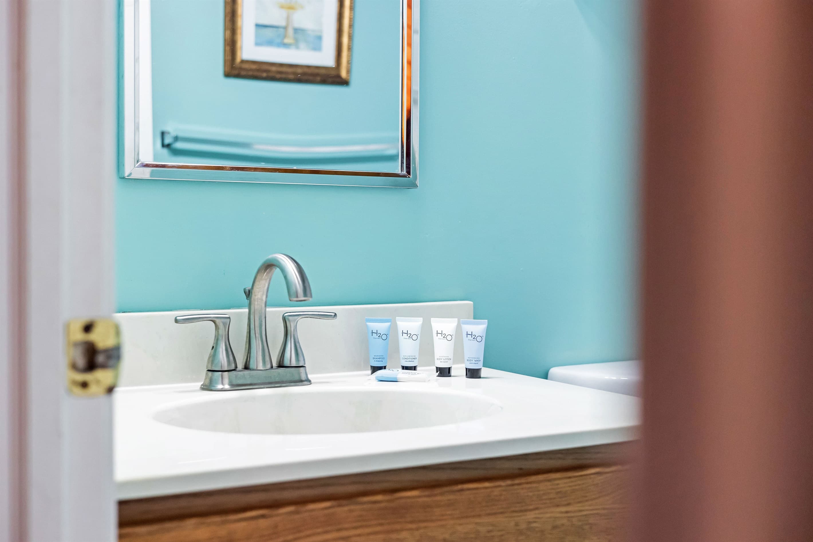 Elegant details of the bathroom