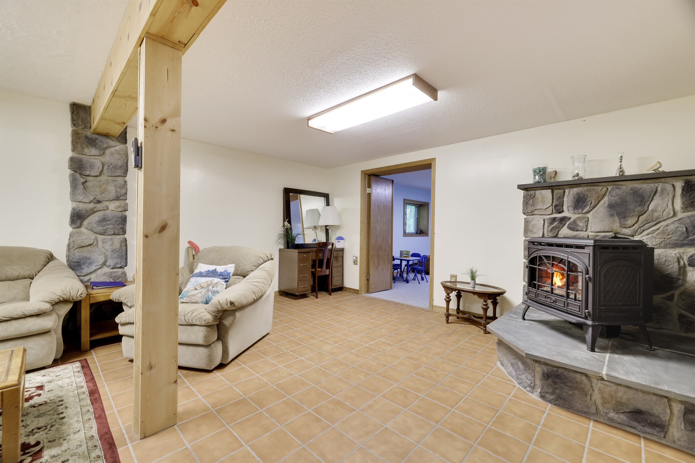Lower level family room