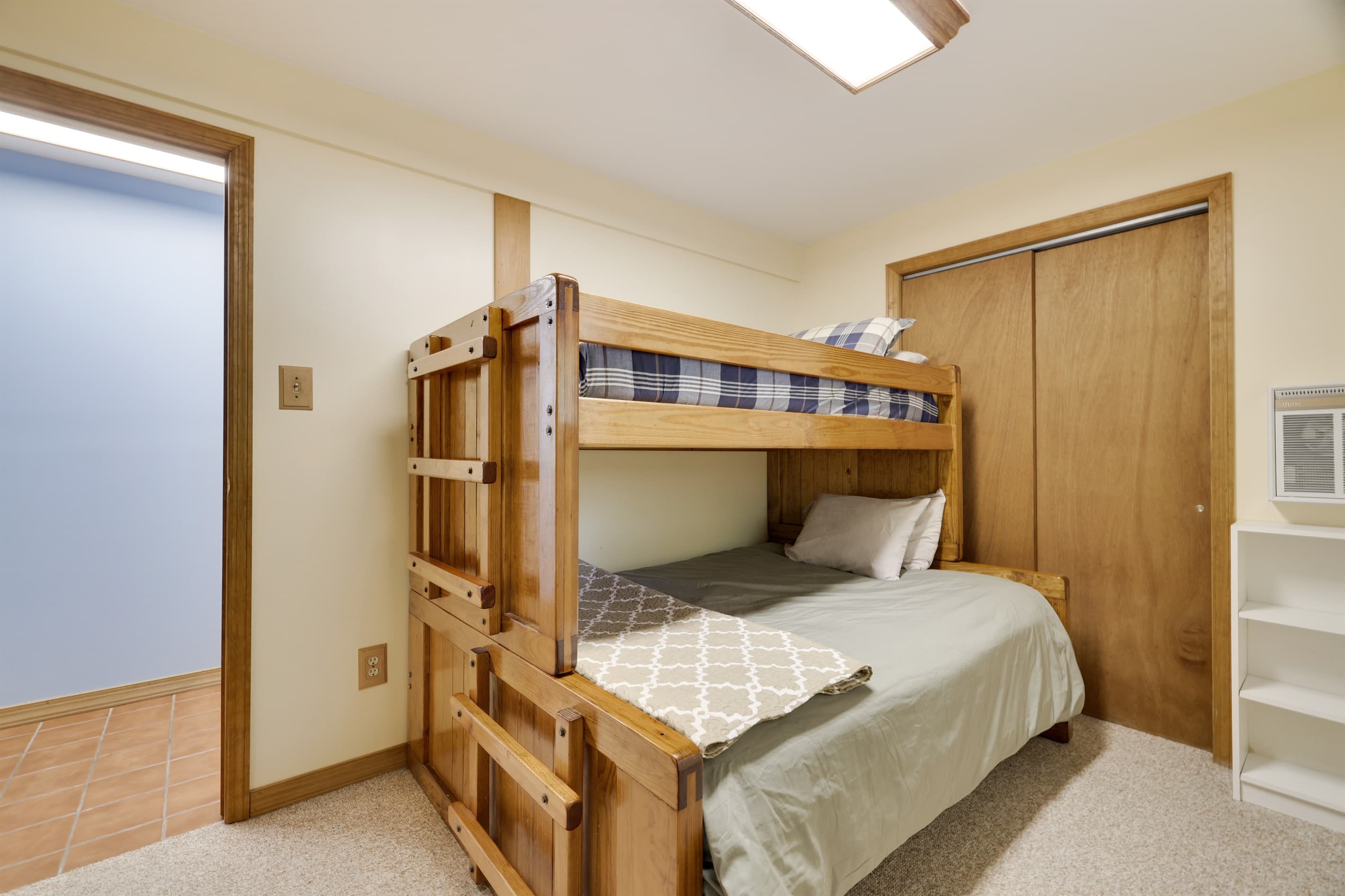 Bunk bed room on lower level