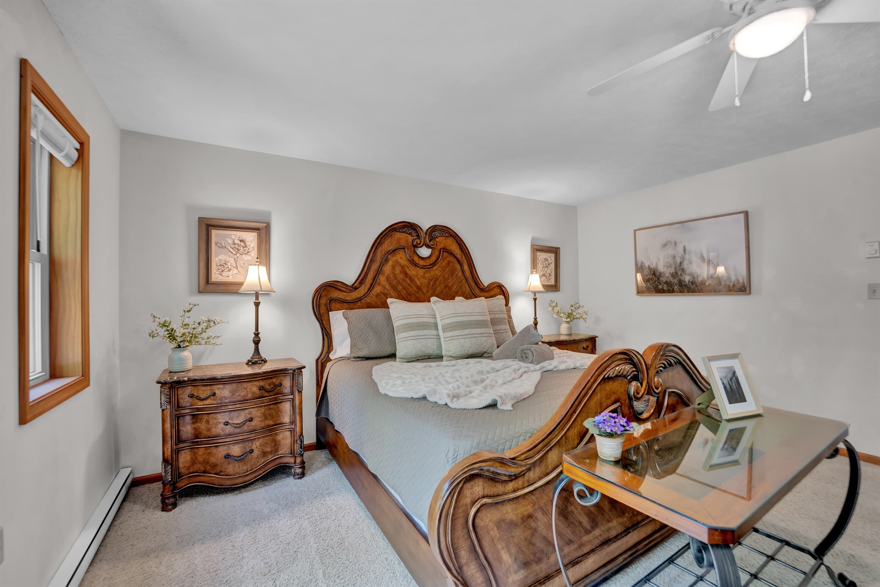 Bedroom with king bed