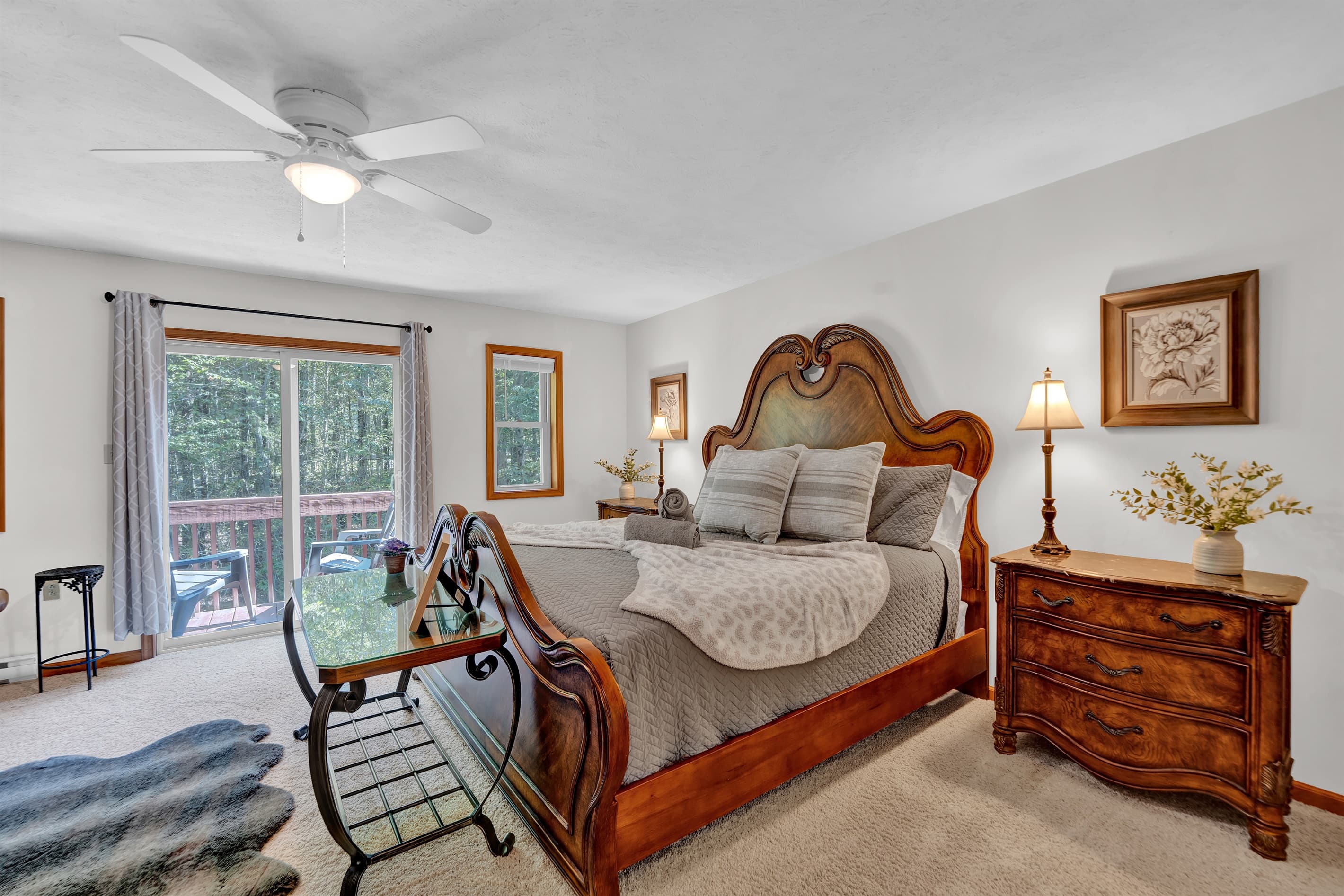 Bedroom with king bed