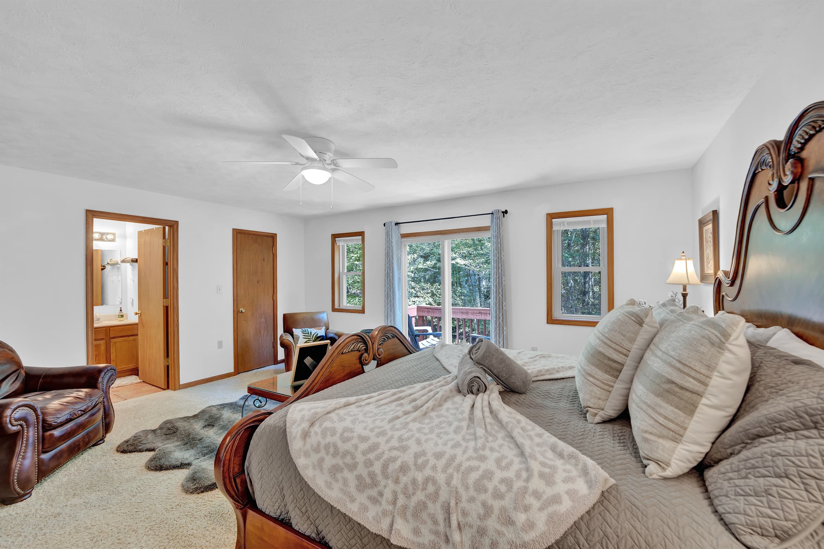 Bedroom with balcony