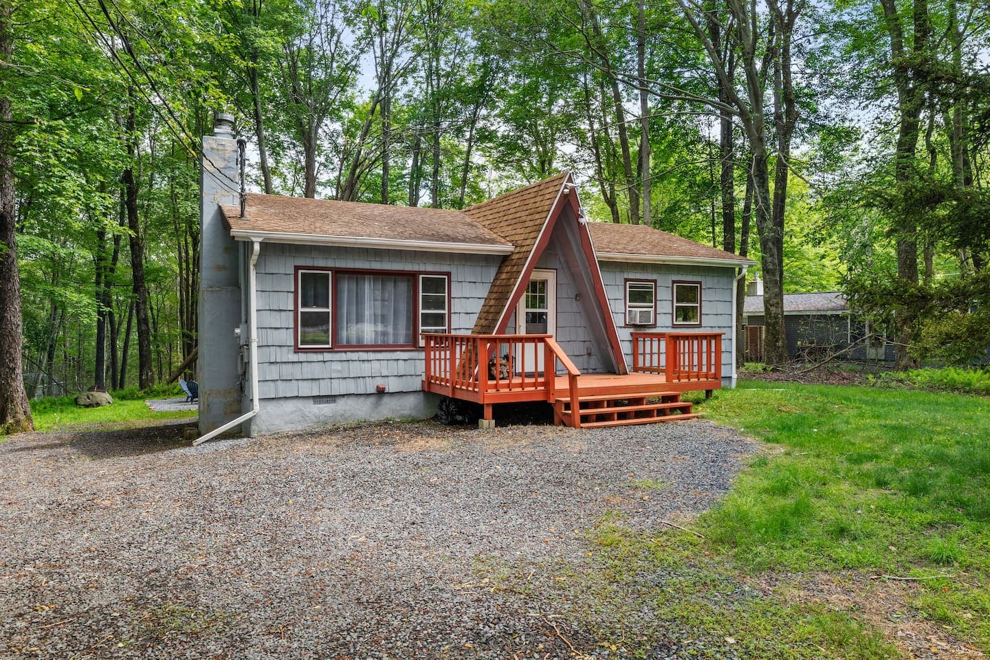 Exterior of the home, view from driveway