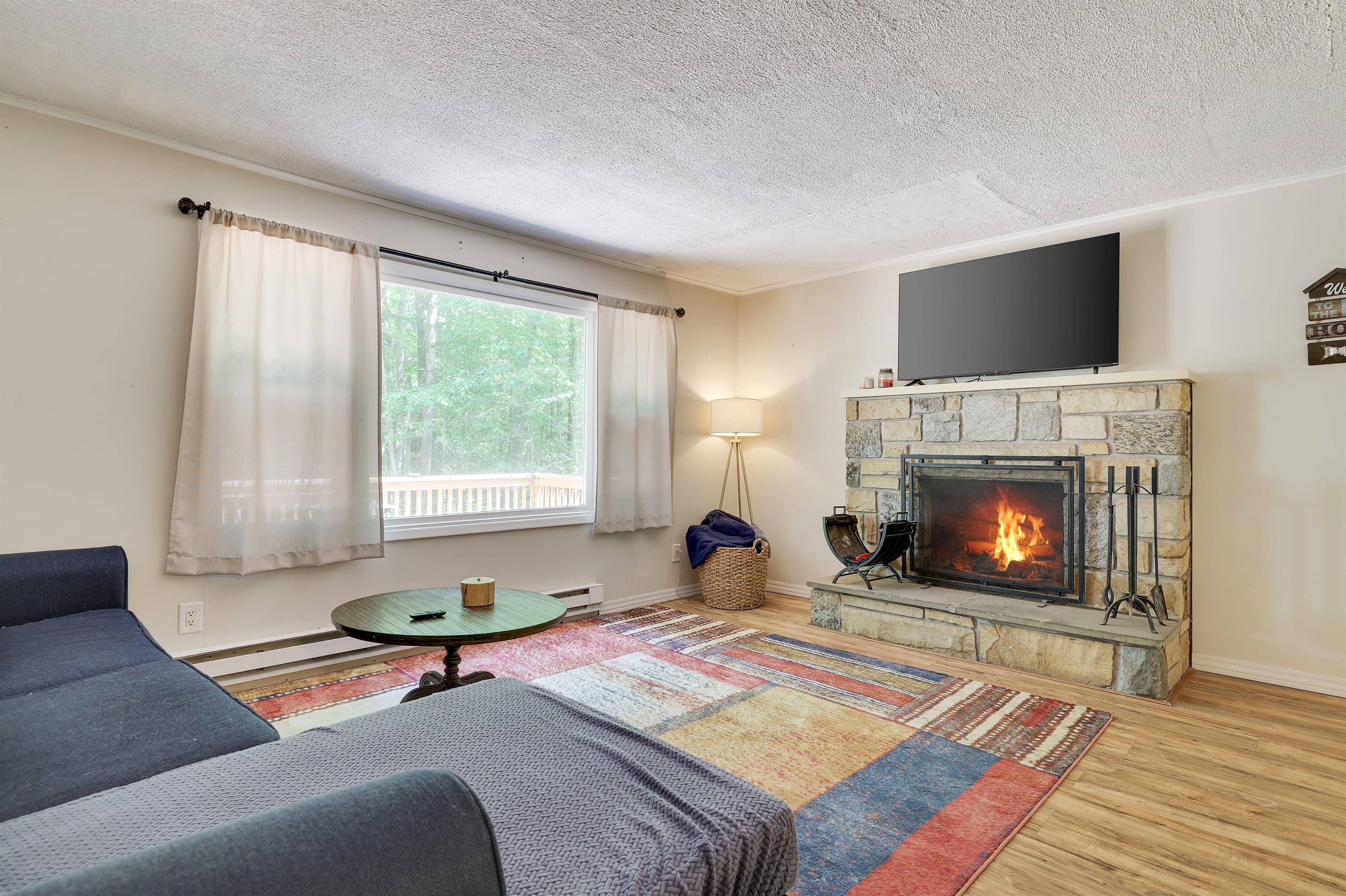 Upper level living room