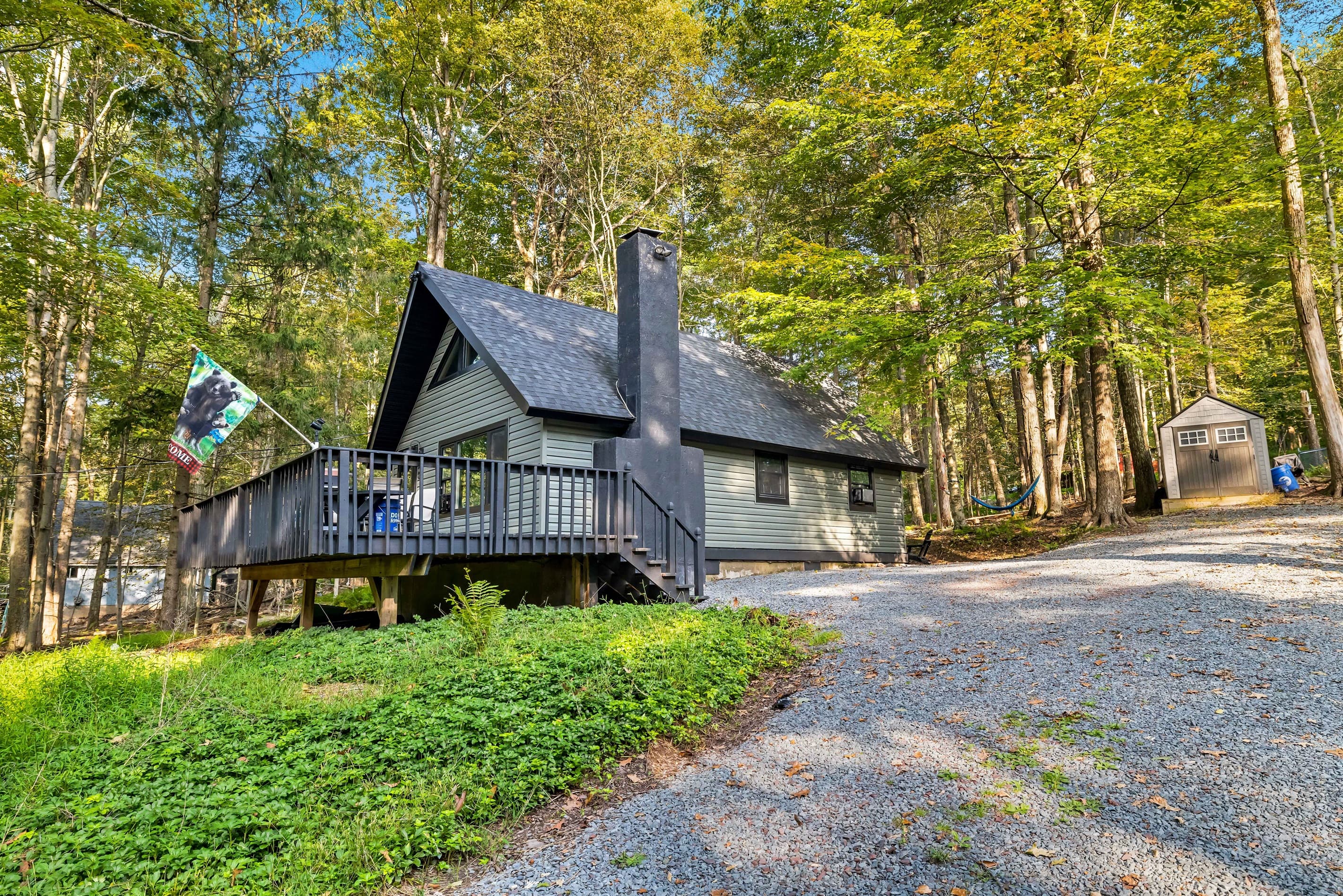 View from driveway