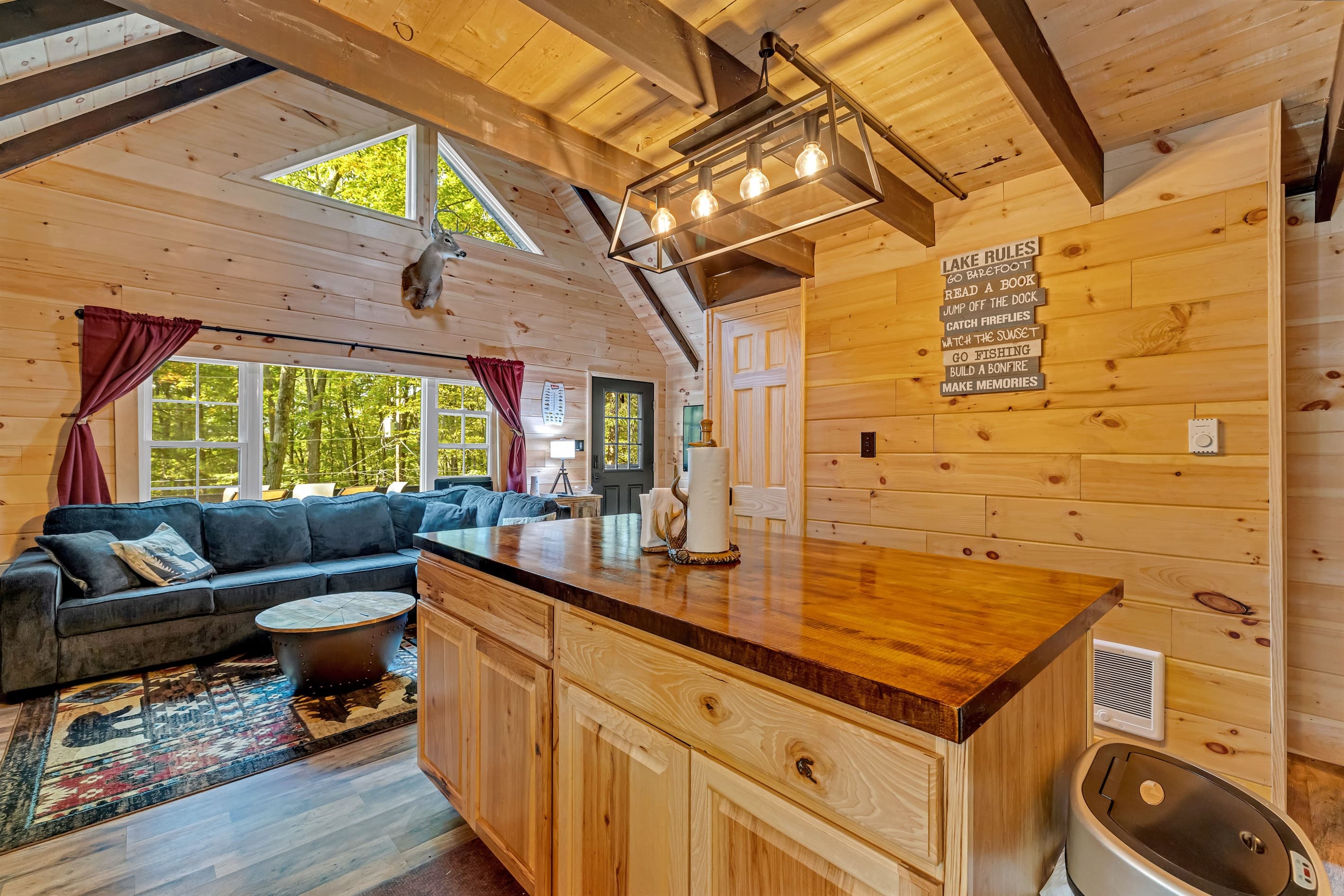 Island in the kitchen