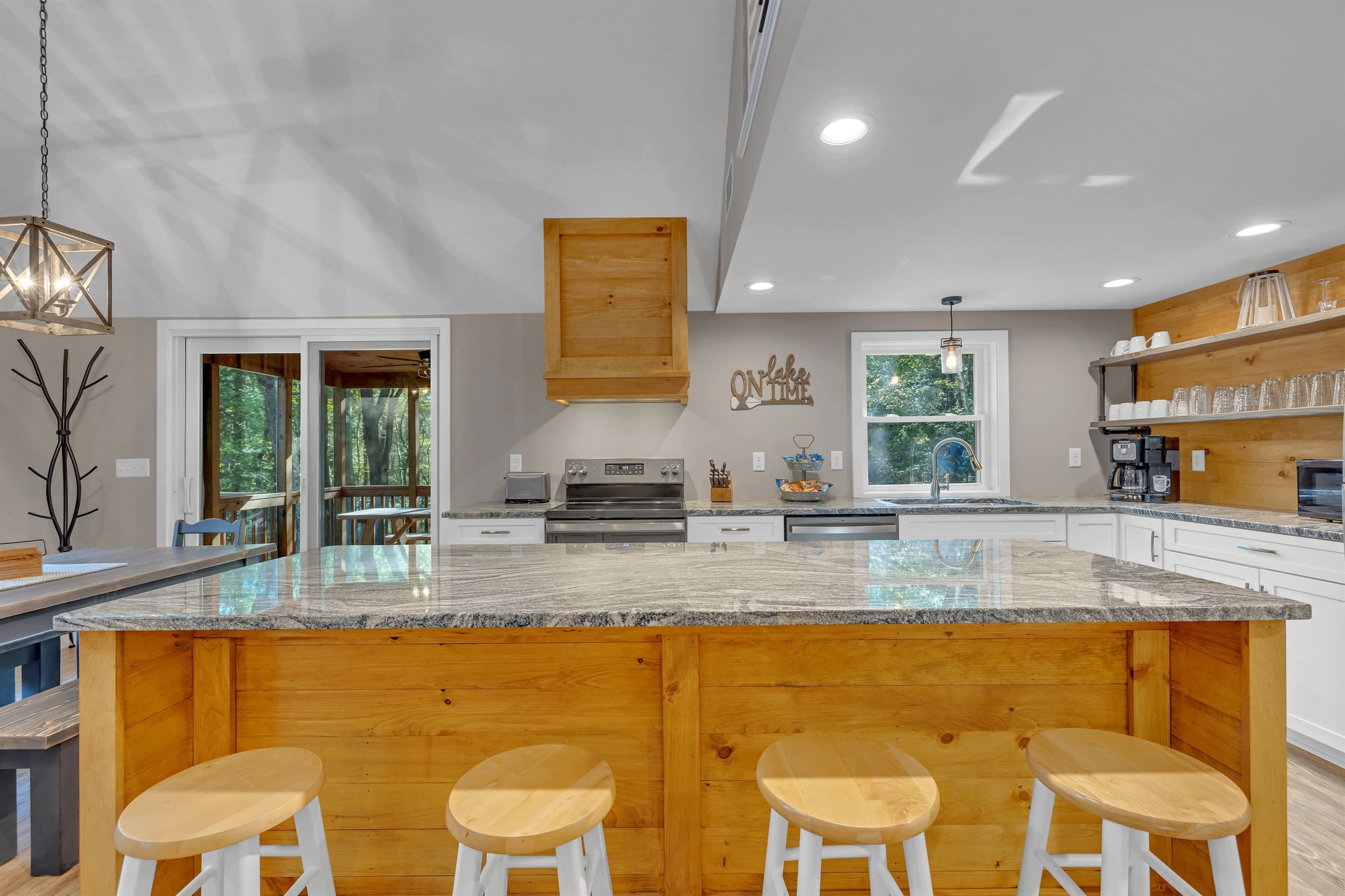 Island in the kitchen