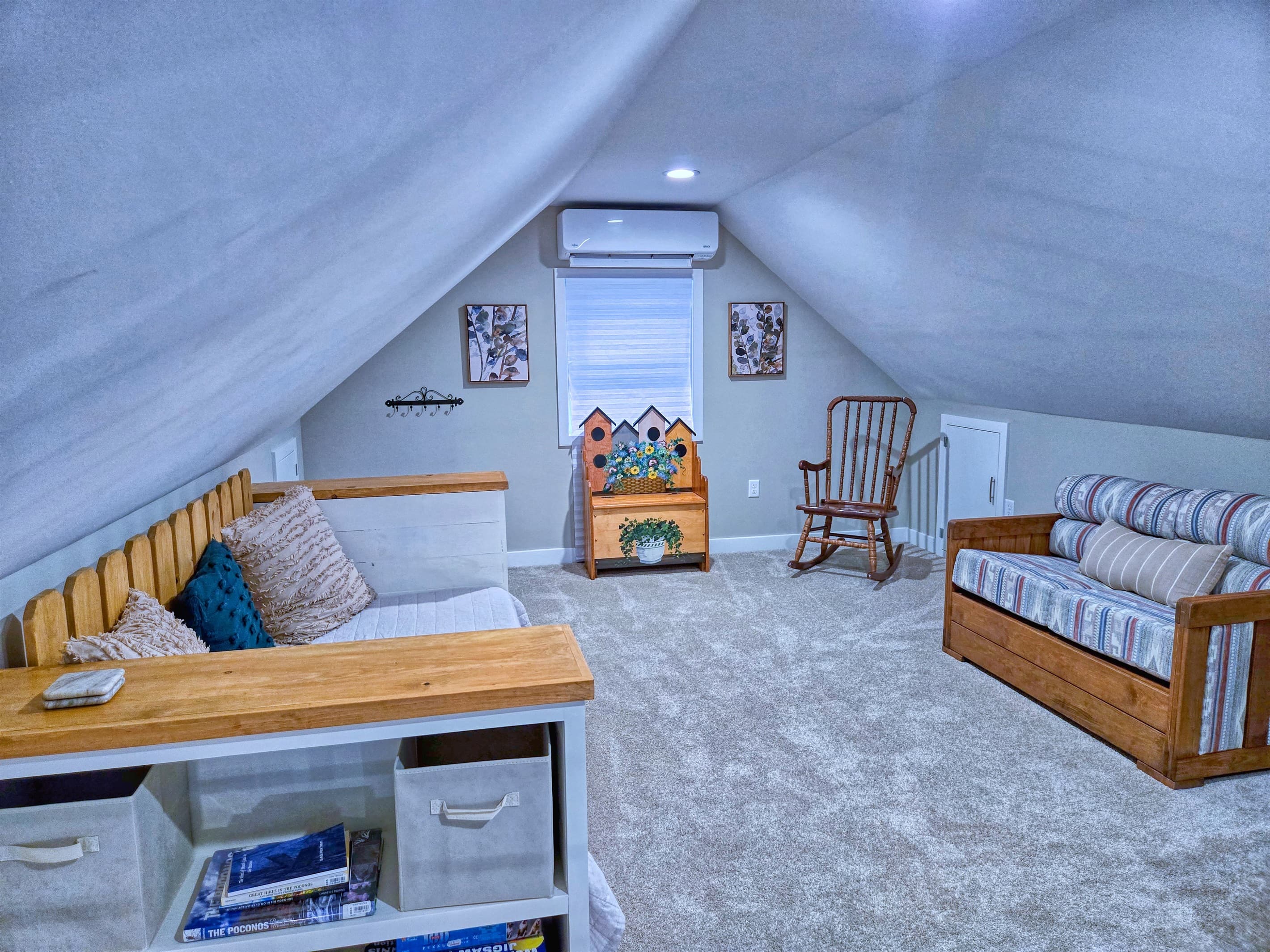 Twin bed in the loft