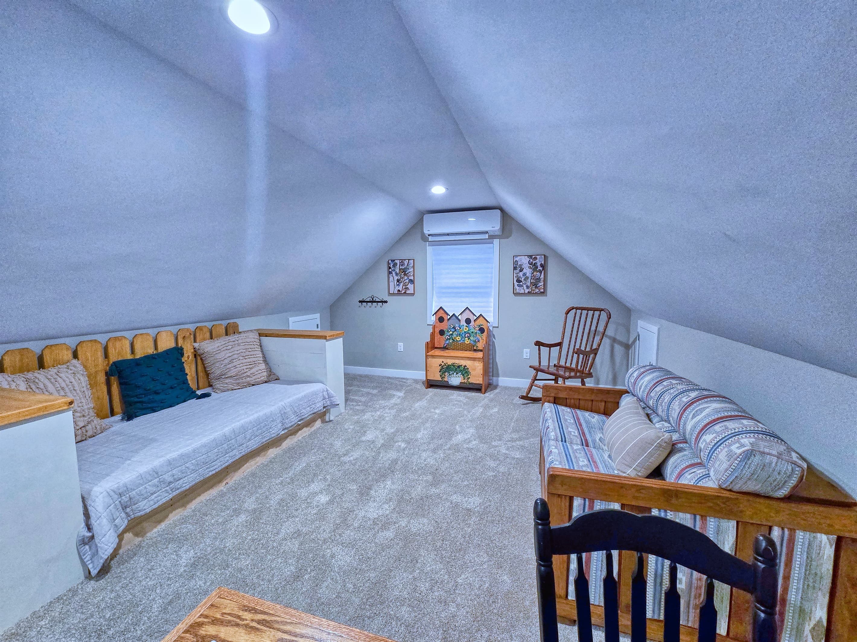 Twin bed in the loft