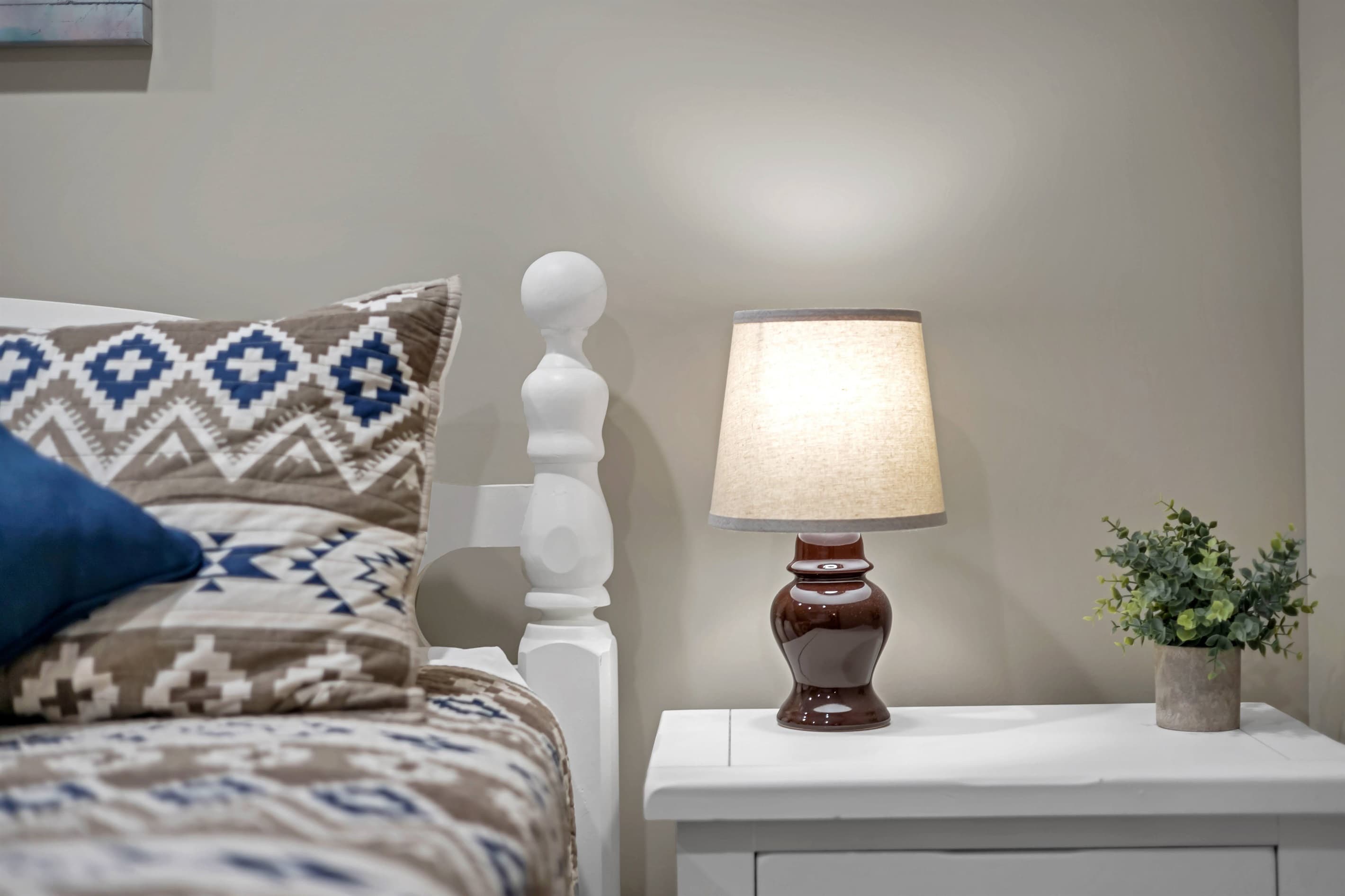 Bedroom with queen bed