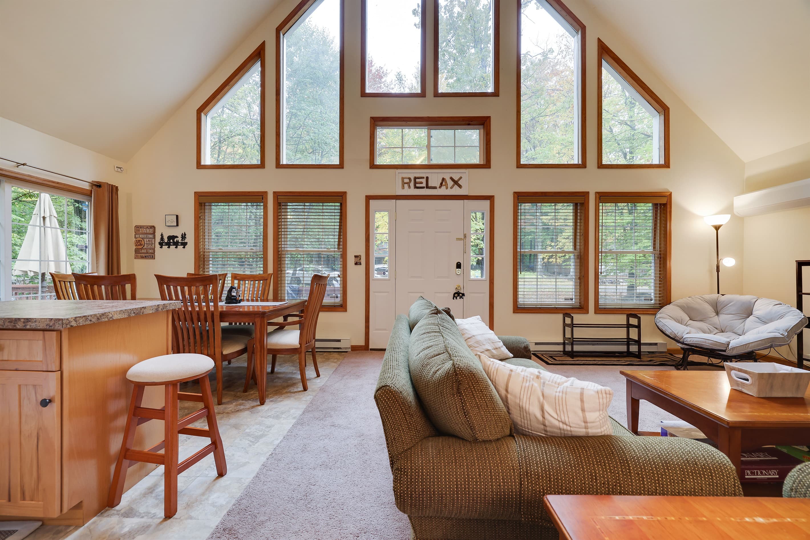 Living room with natural light