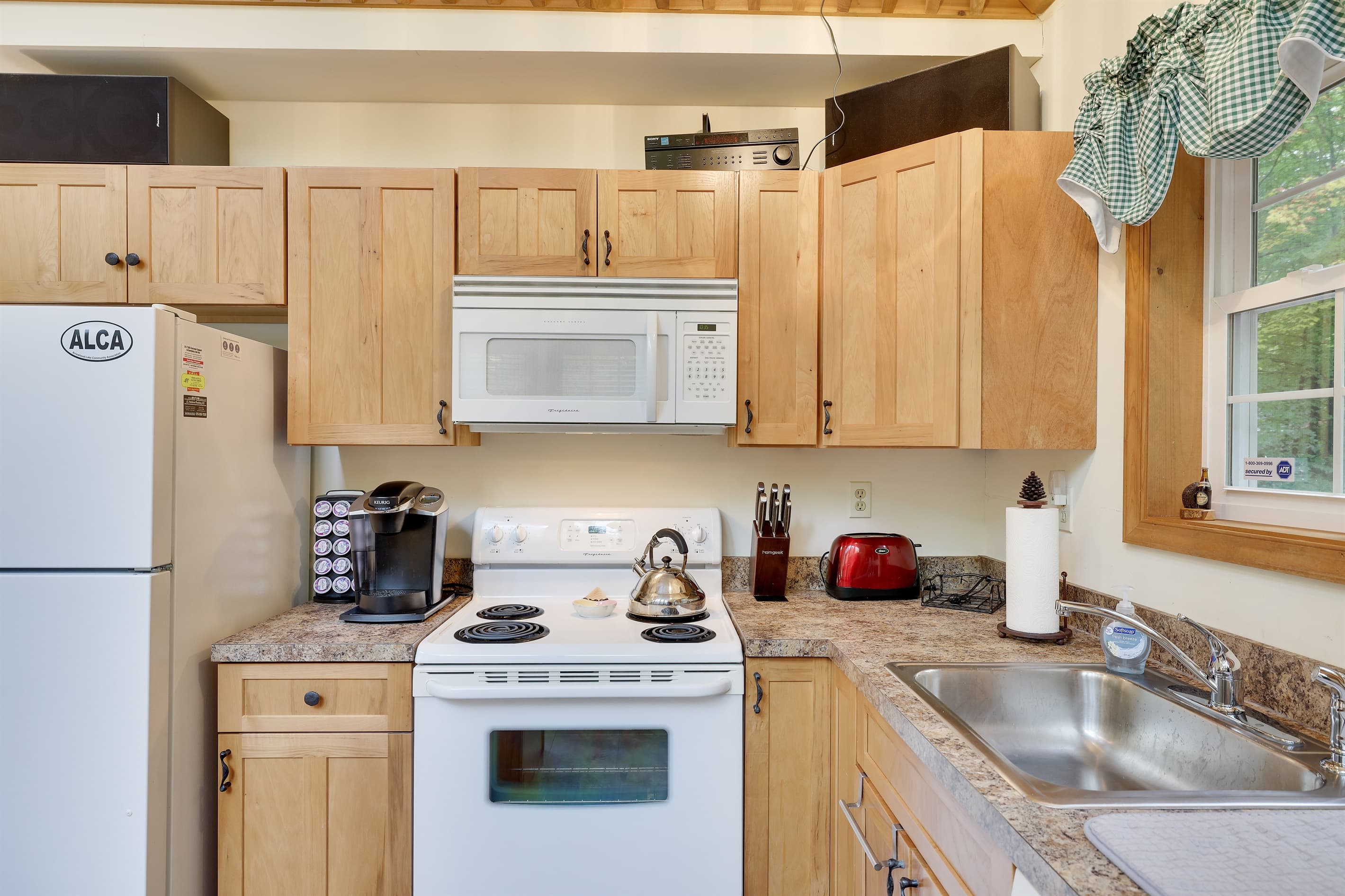 Fully stocked kitchen