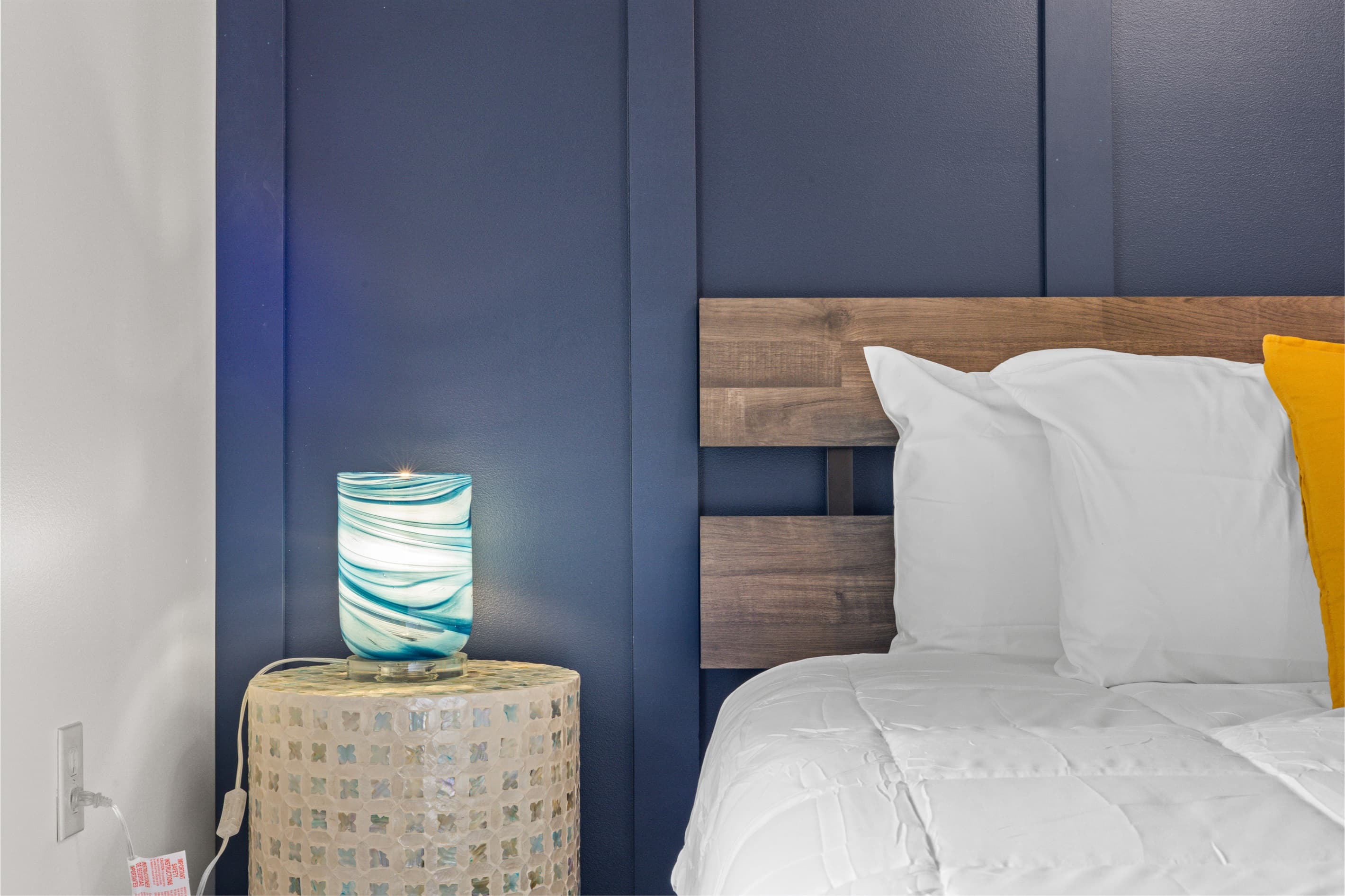 Bedroom with a king-size bed, designed for restful nights.