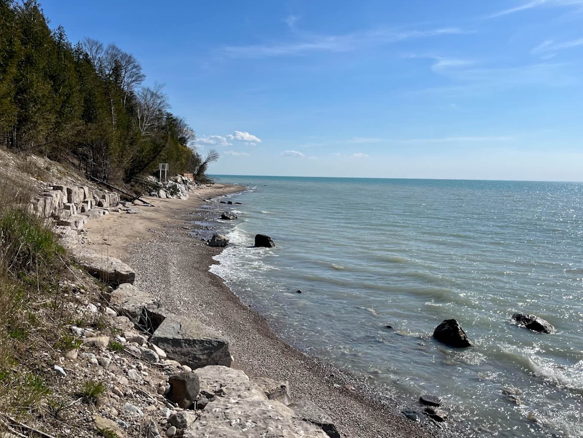Take a stroll along the lake shore