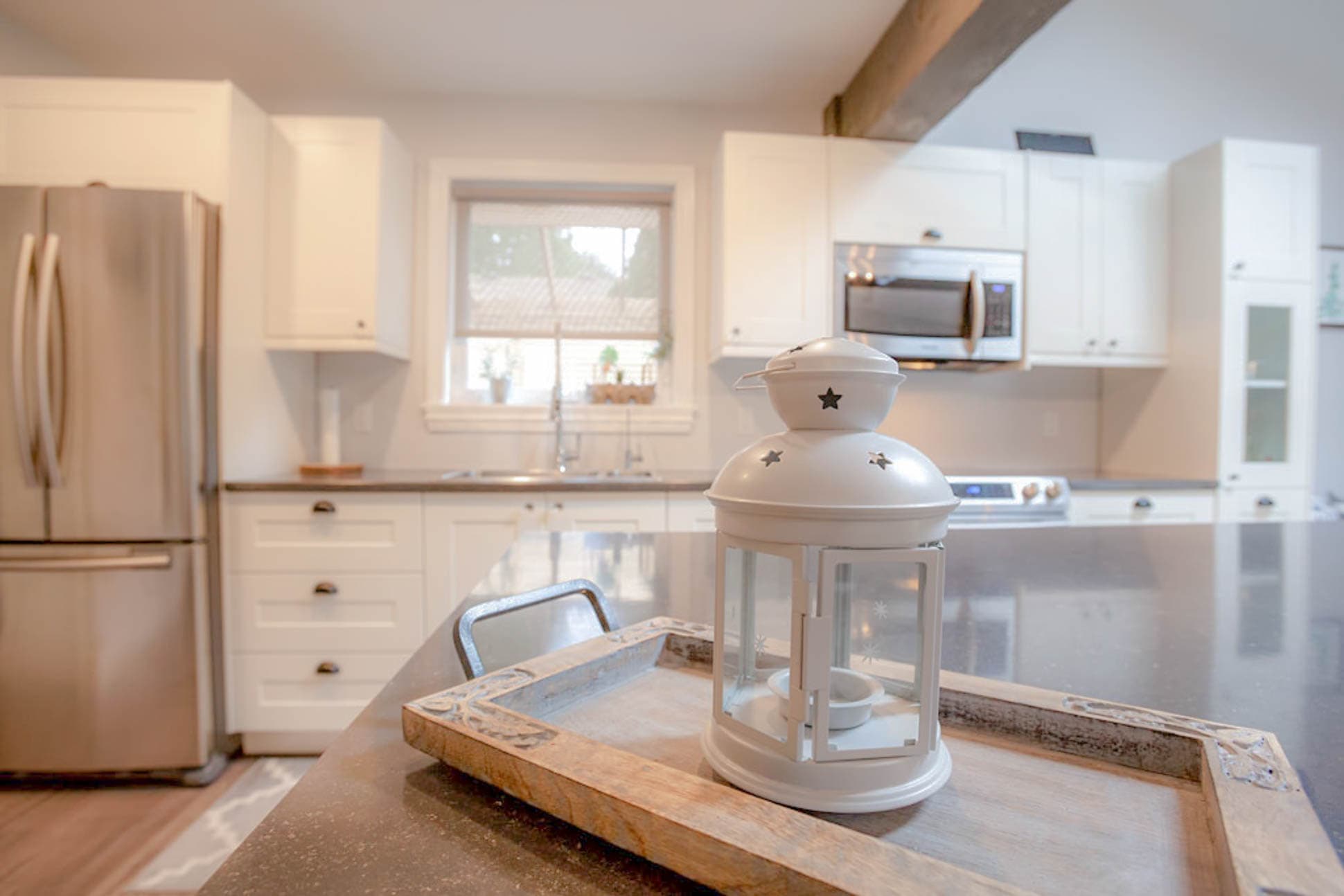 Love a bright, white kitchen