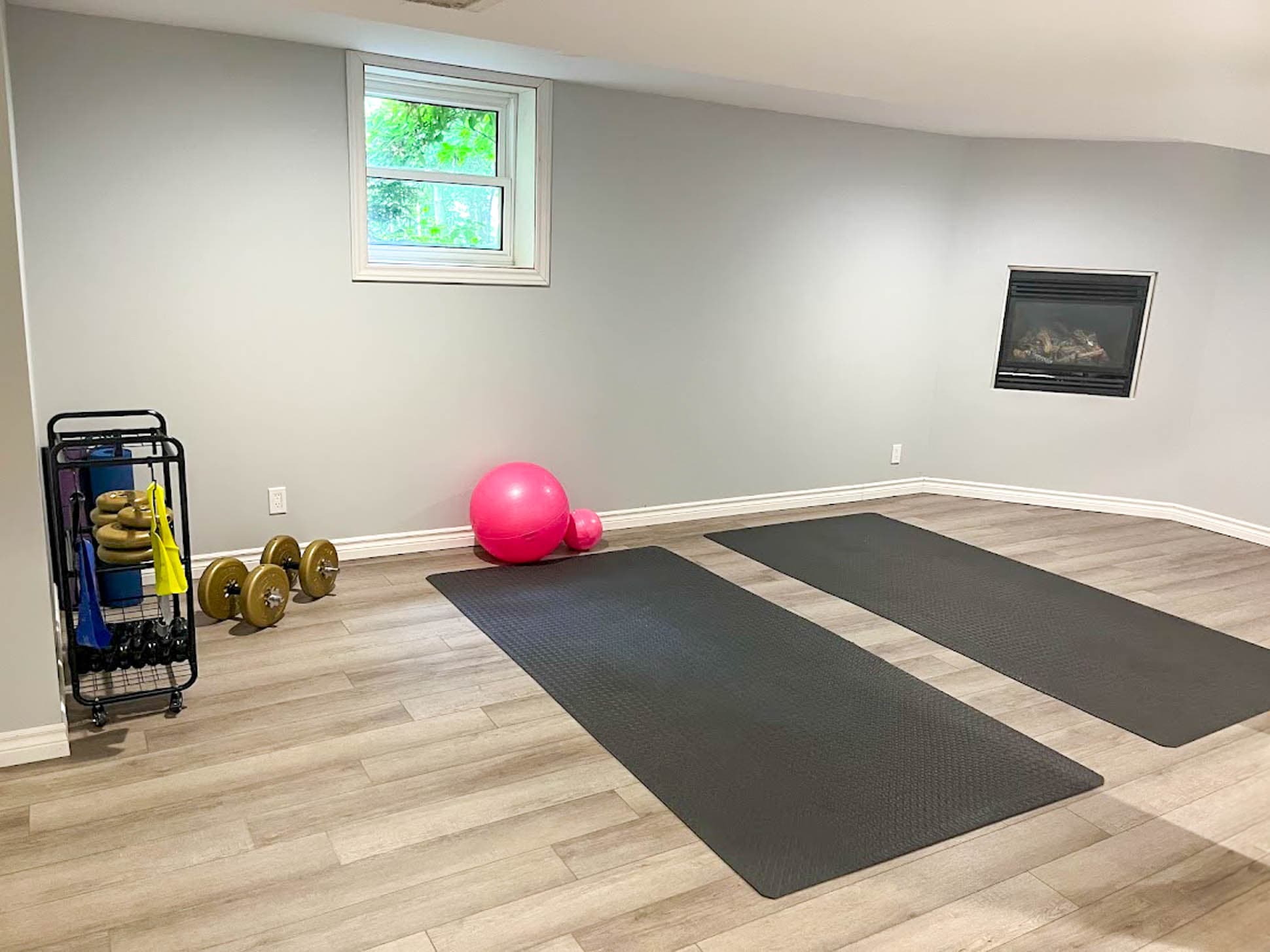 Perfect spot for a stretch or sweat session