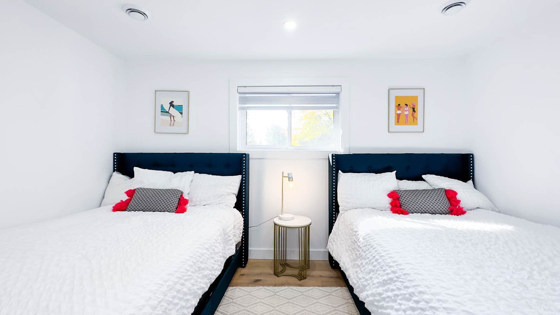Main floor, BR 2 - 2 Double beds