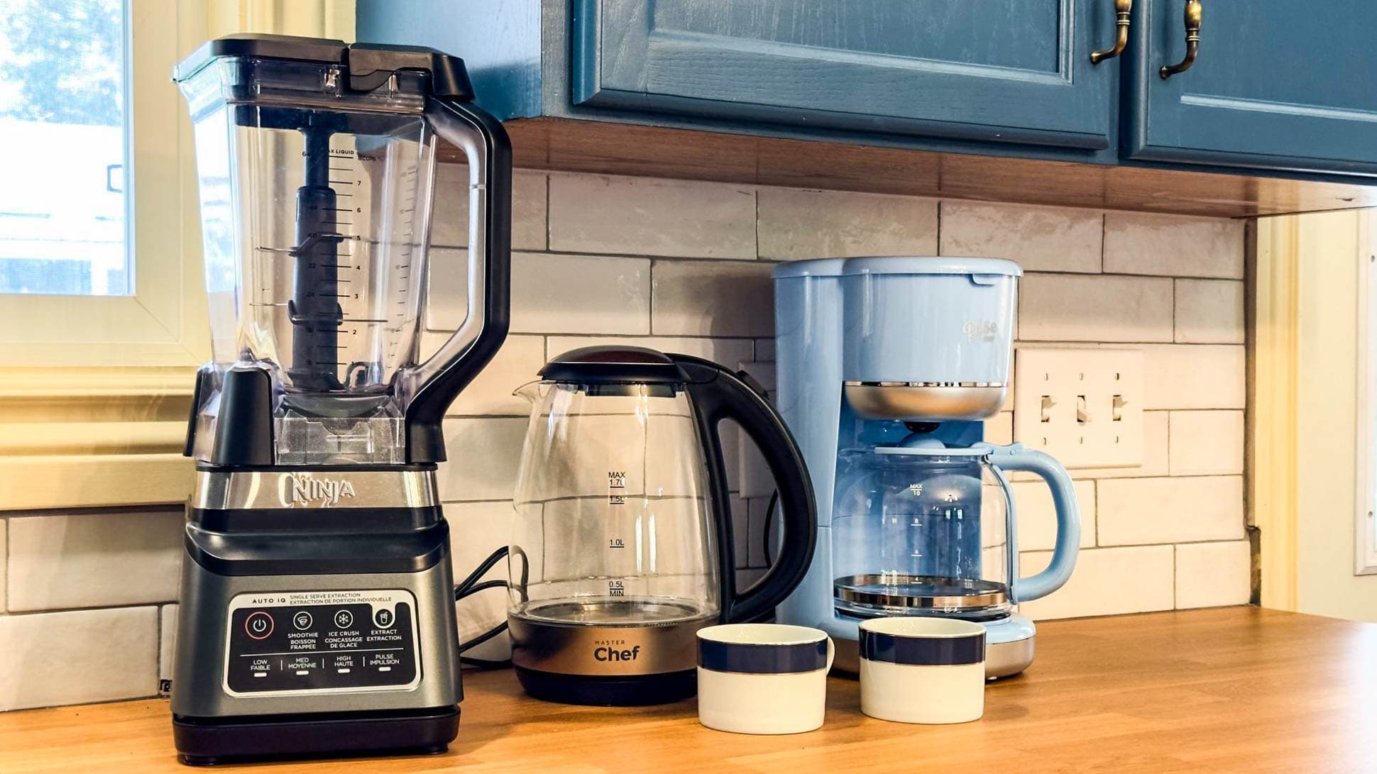 Tea, coffee, juice—your countertop café awaits.