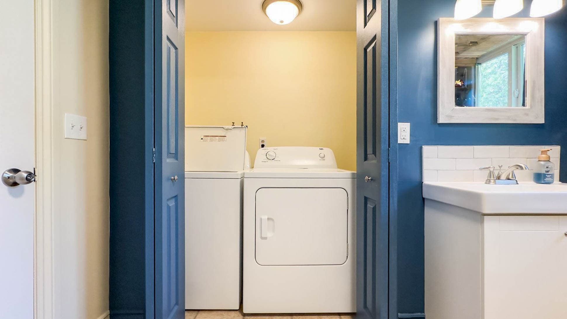 Freshen up or throw in a quick load.