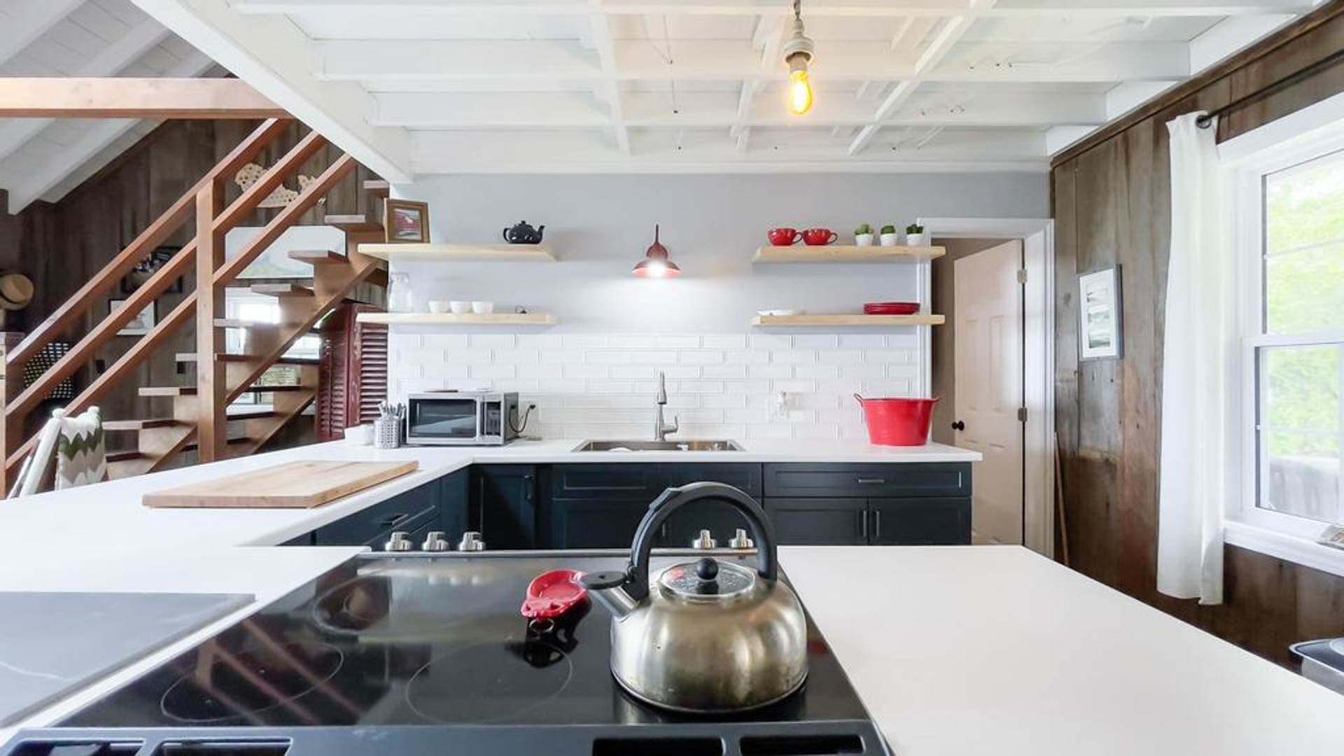 Love the open shelving