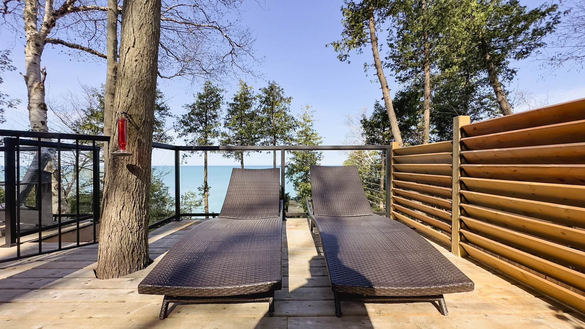 Catch some rays on the lounge chairs