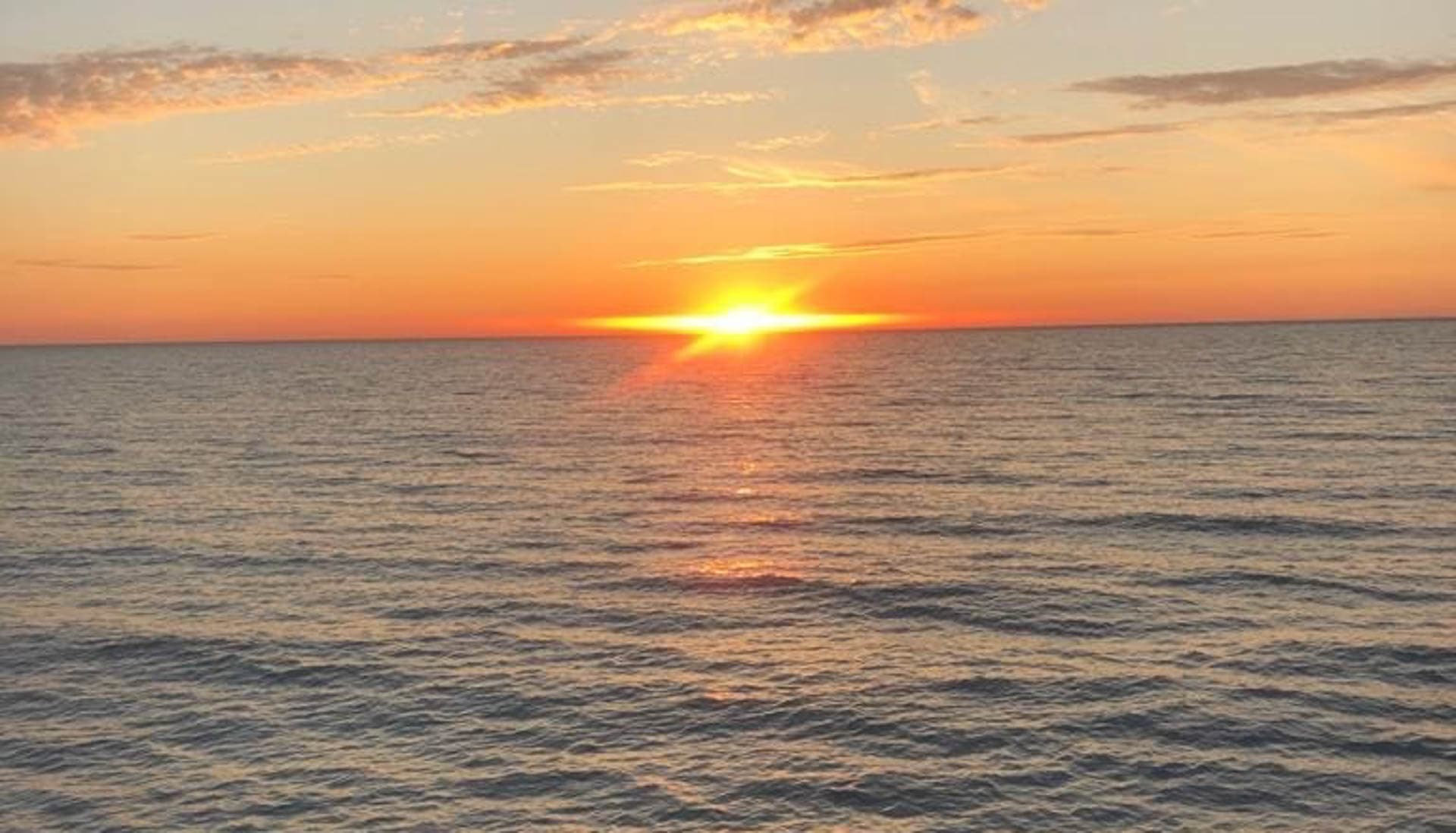 The sun sets right from your back yard!