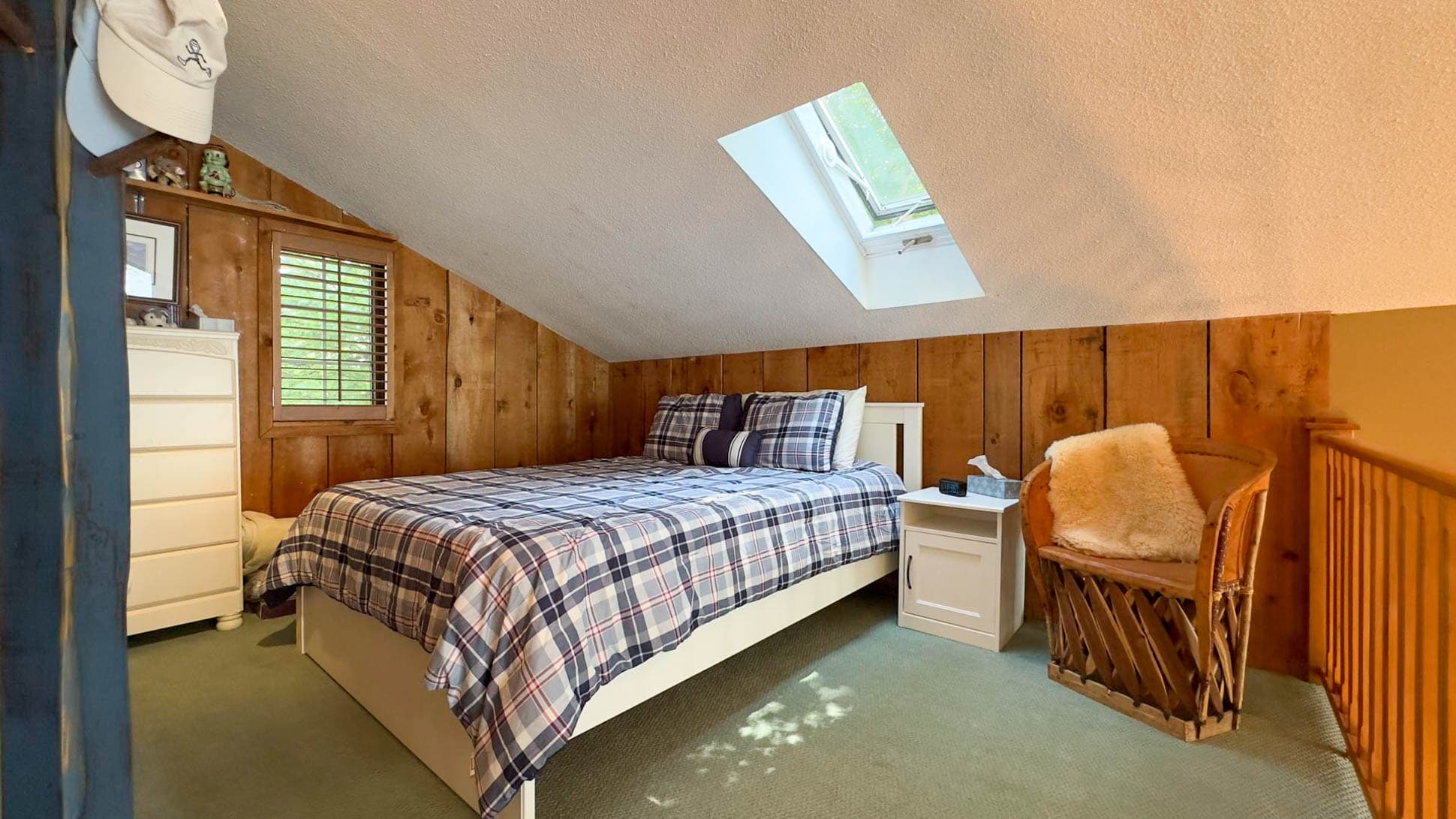 Your loft bedroom with Queen Bed