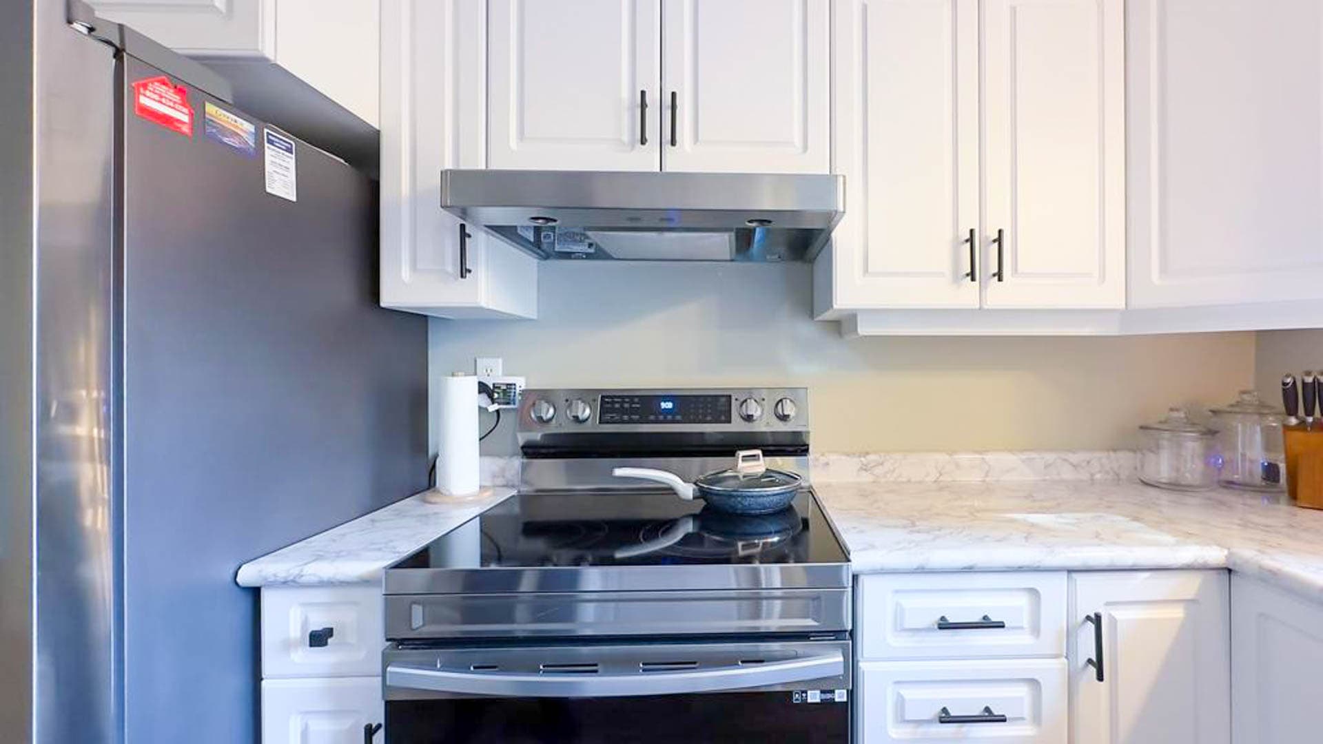 Cook in style in our chic, white kitchen