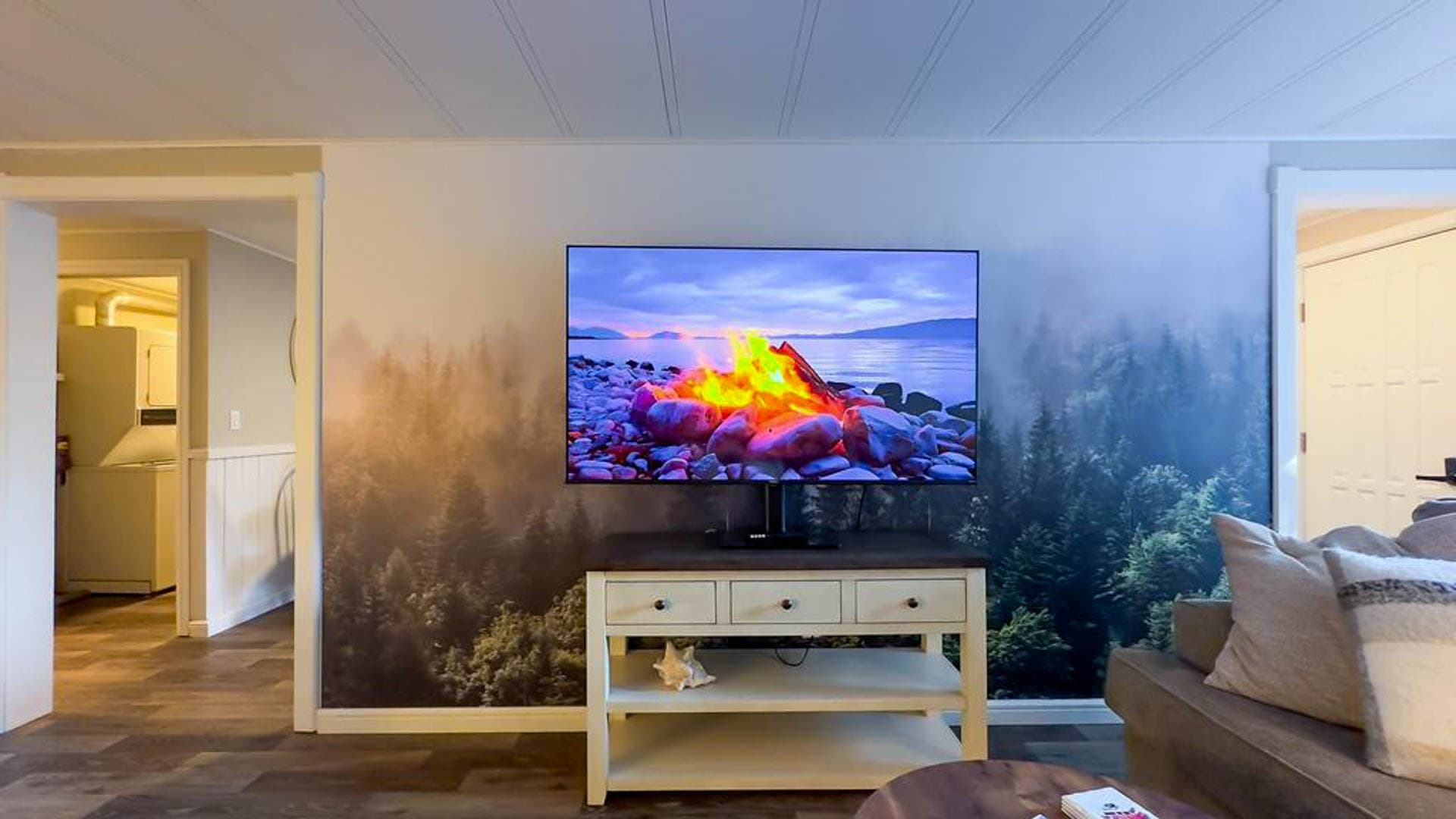 Movie nights are better on our big screen TV