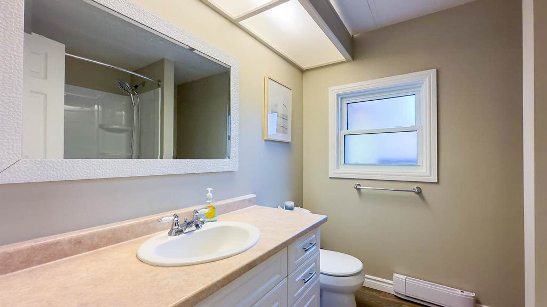Refresh in our modern, well-appointed bathroom