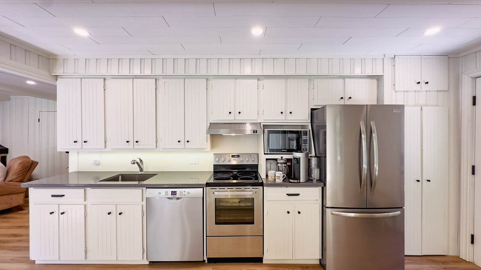 Cooking made chic in our stunning white kitchen