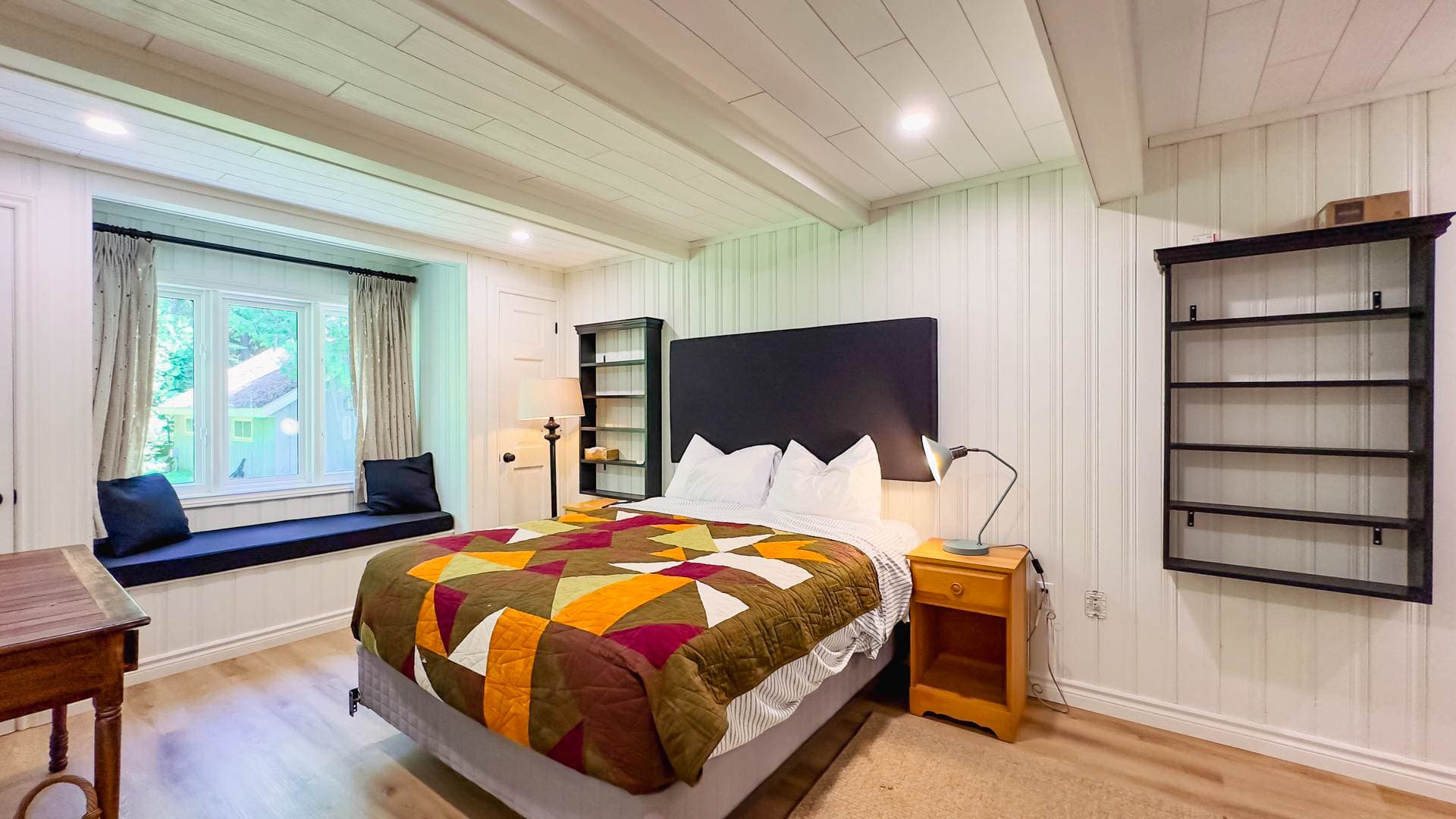 Premier Bedroom with Queen Bed (Note: Walk through BR2 to enter)