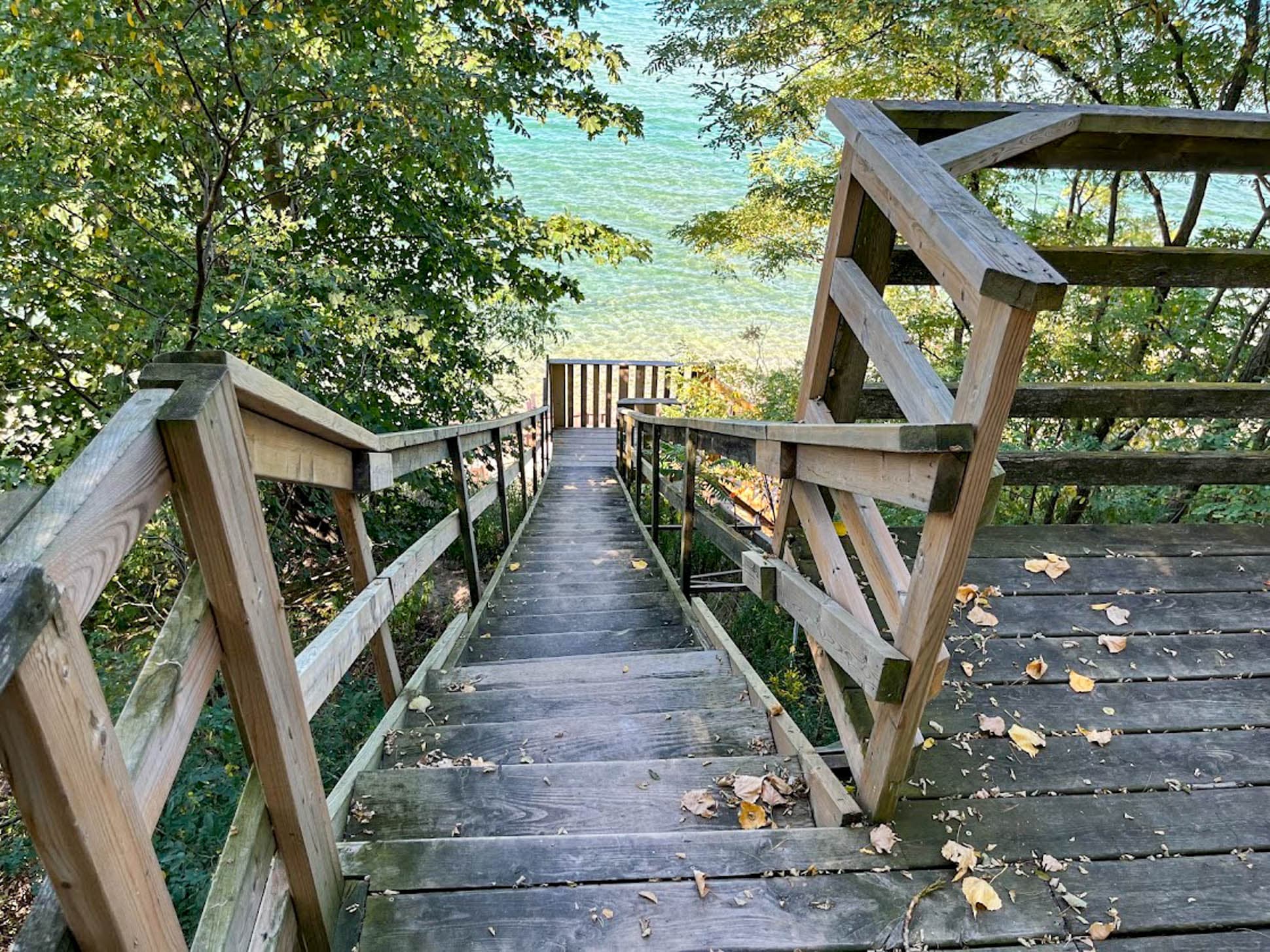 Approx 85 stairs to the Lake