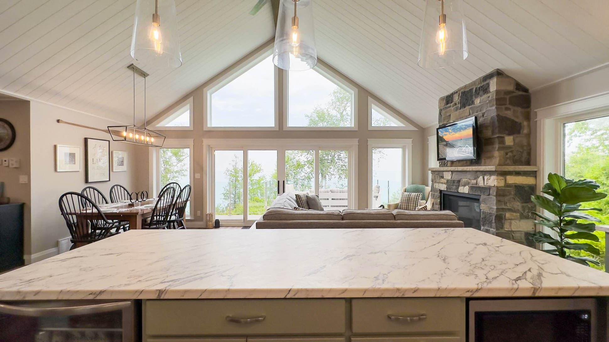 Huge island for all your prep space