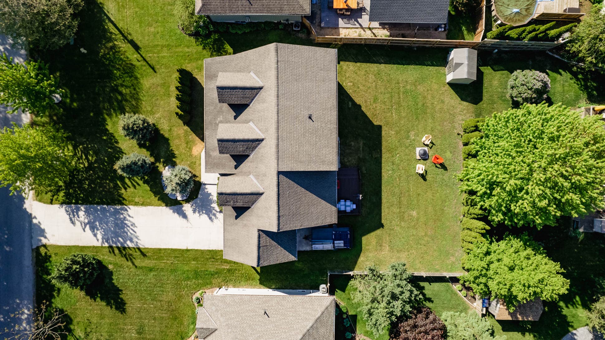 Endless possibilities unfold in our expansive yard