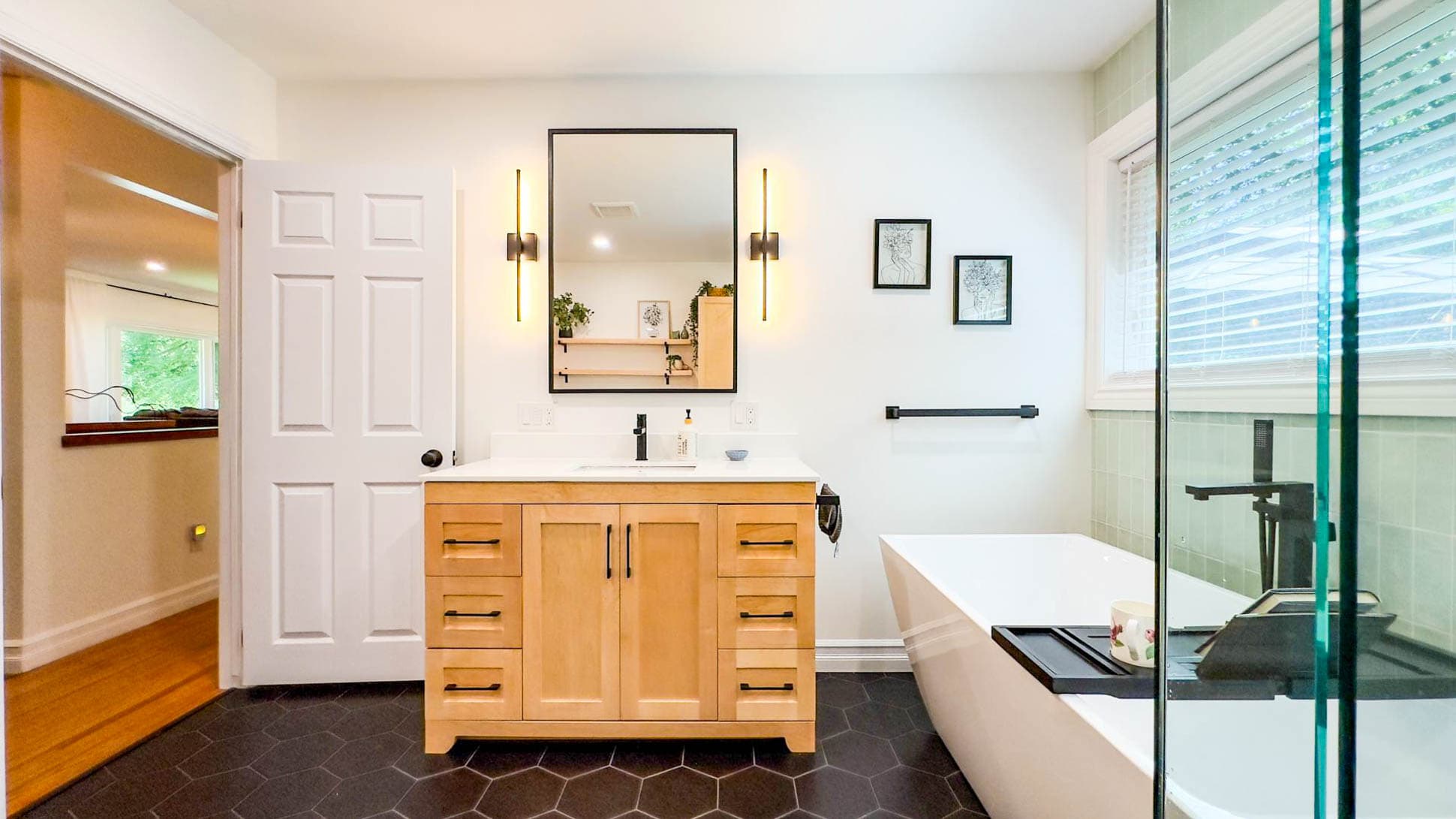 A bathroom that feels like a retreat
