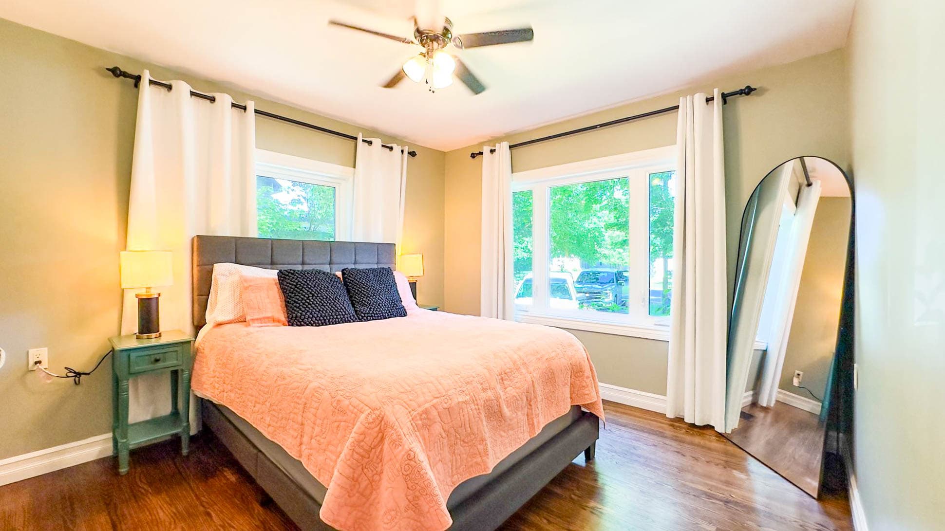 Bedroom 1 on Main Floor has Queen Bed