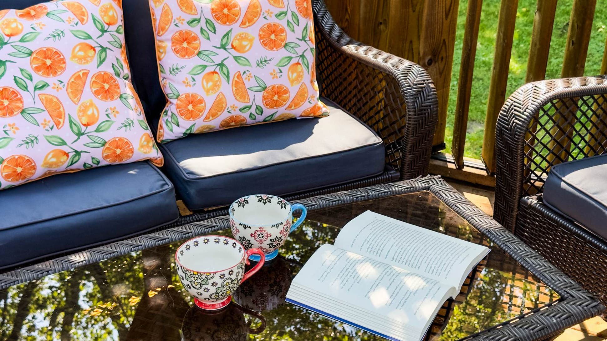 Outdoor breeze and a book