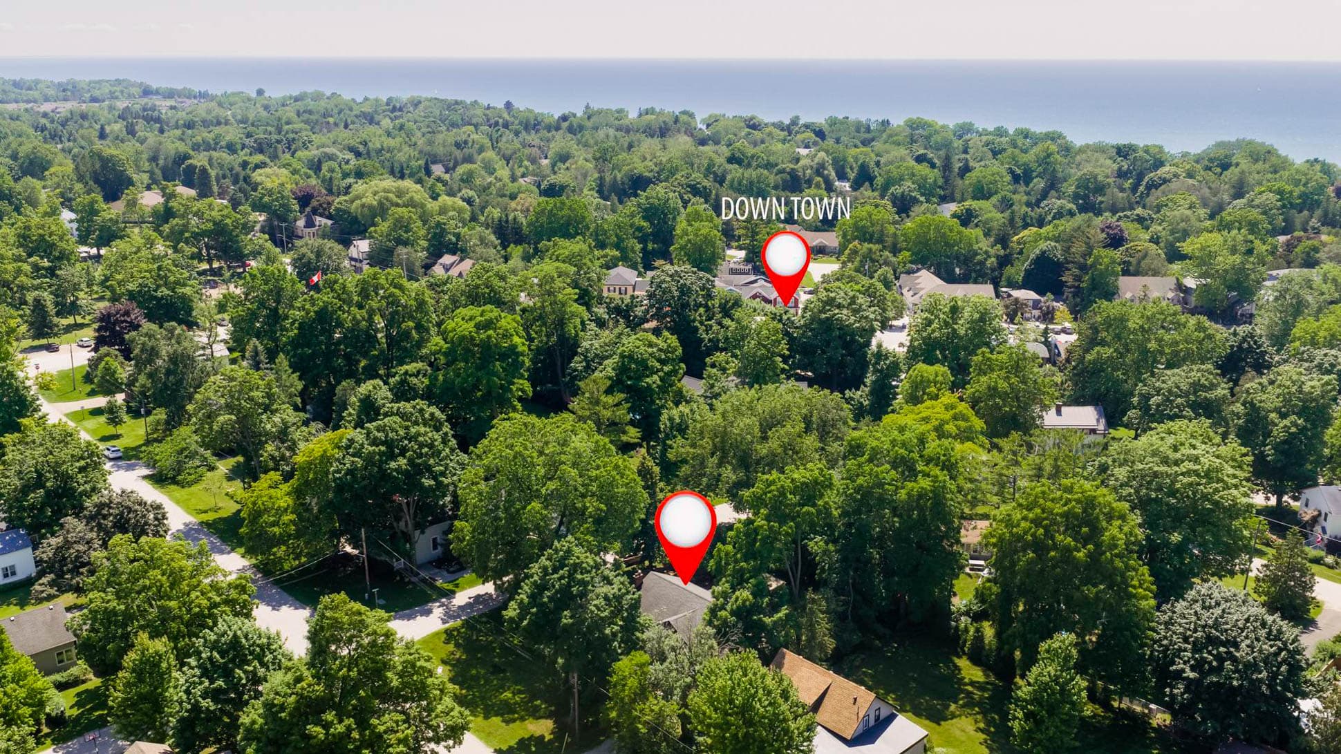 Just a block from Main St Bayfield