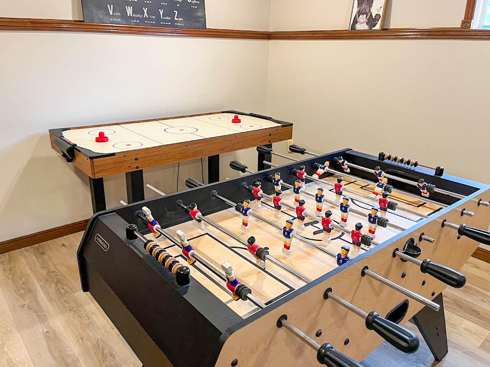 Newly added Foosball table
