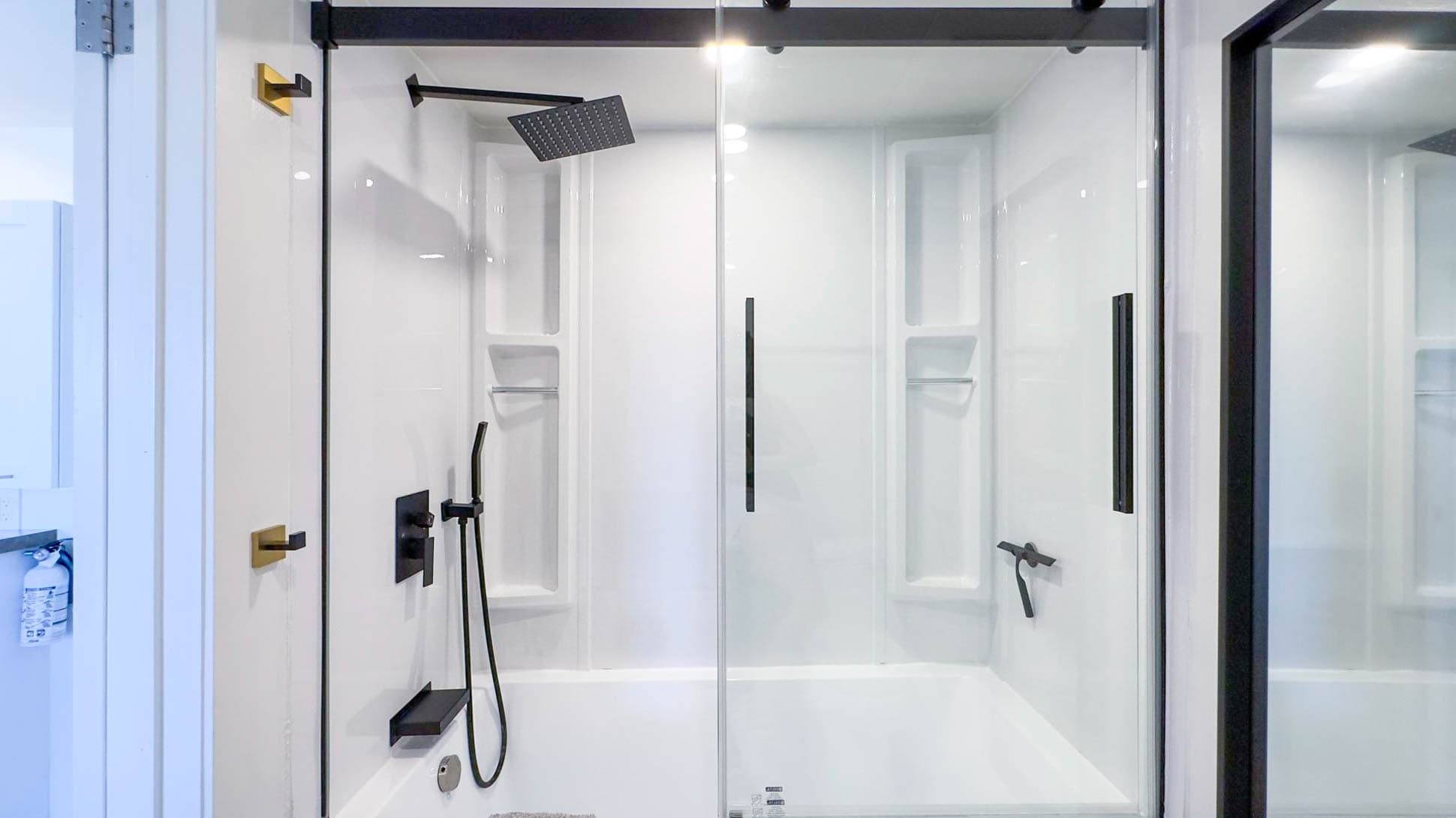 Large, luxurious shower