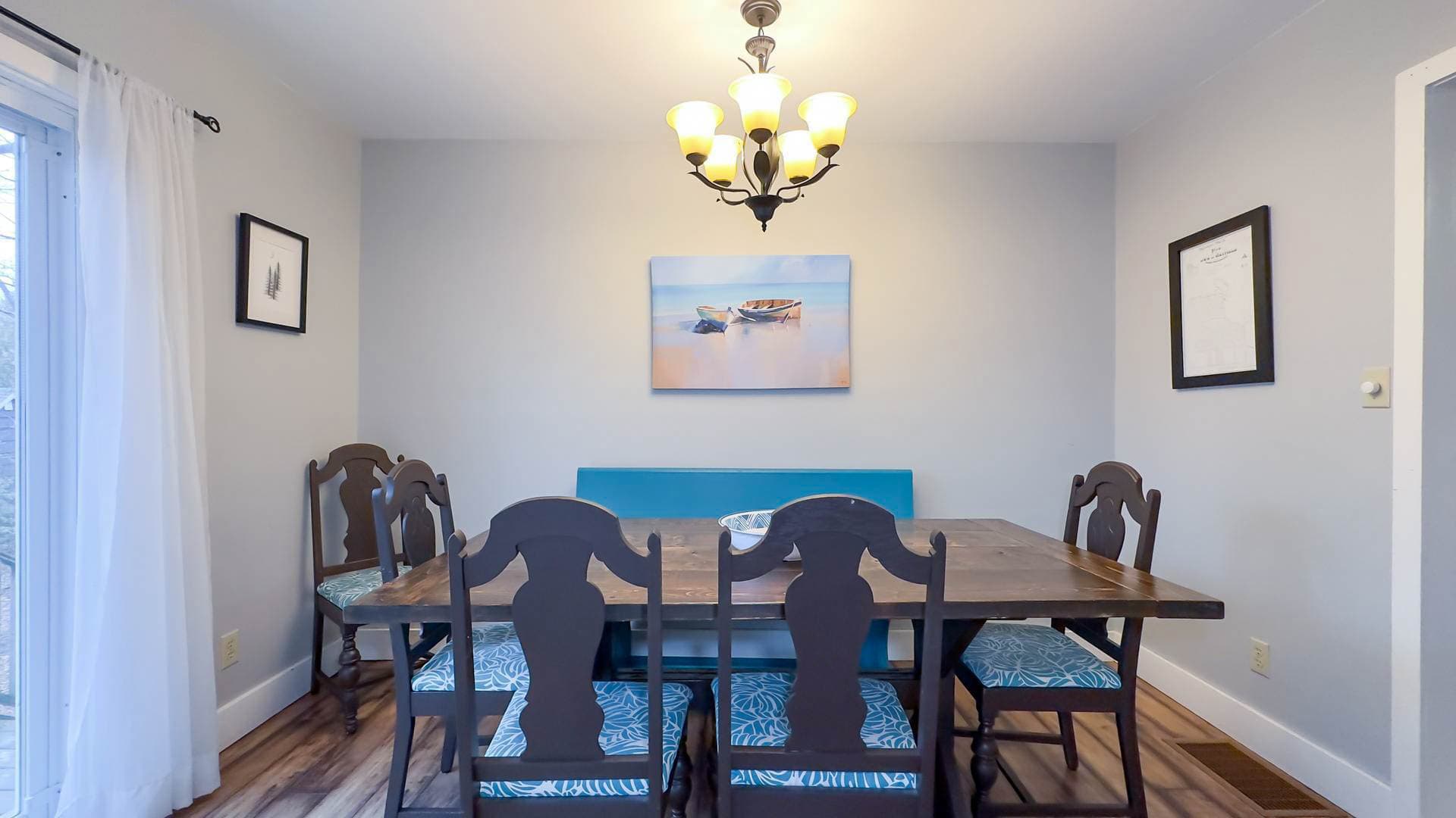 Large dining table where lots of laughter will be shared