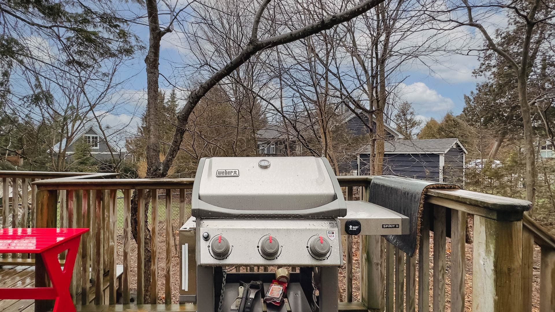 Grill up steaks in the Propane BBQ