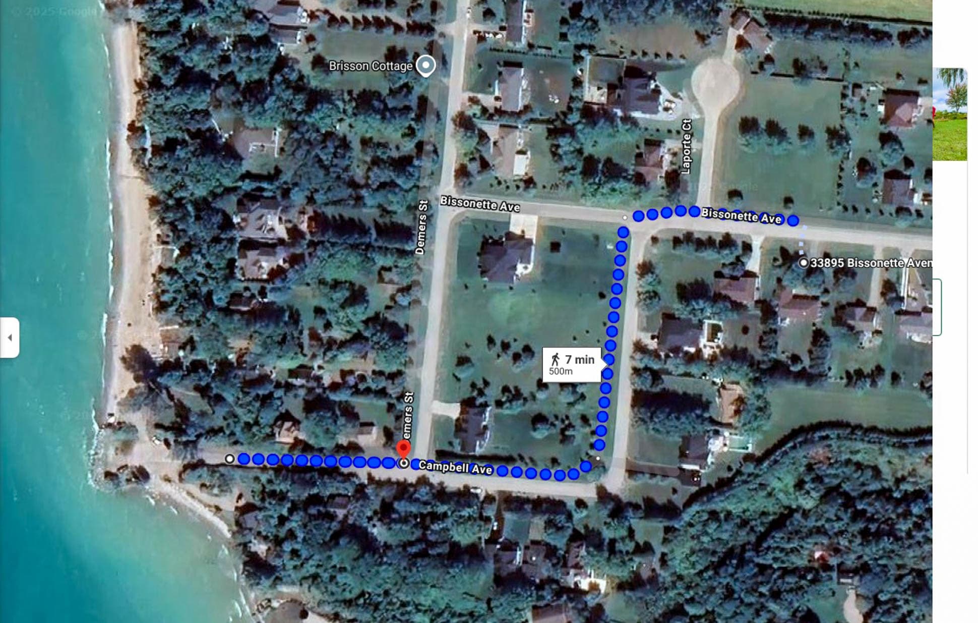 5-7 minute walk to the beach