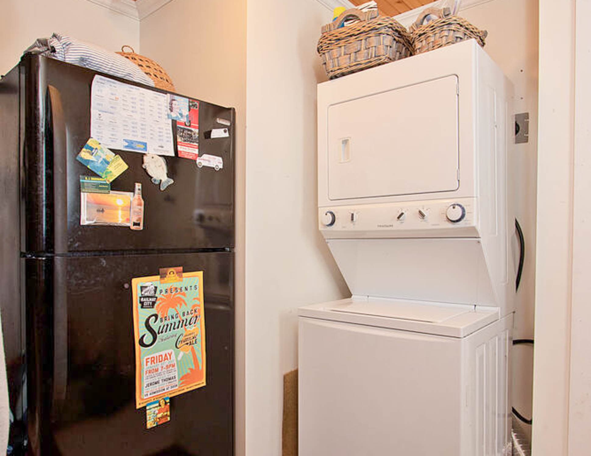 Washer, dryer and normal fridge