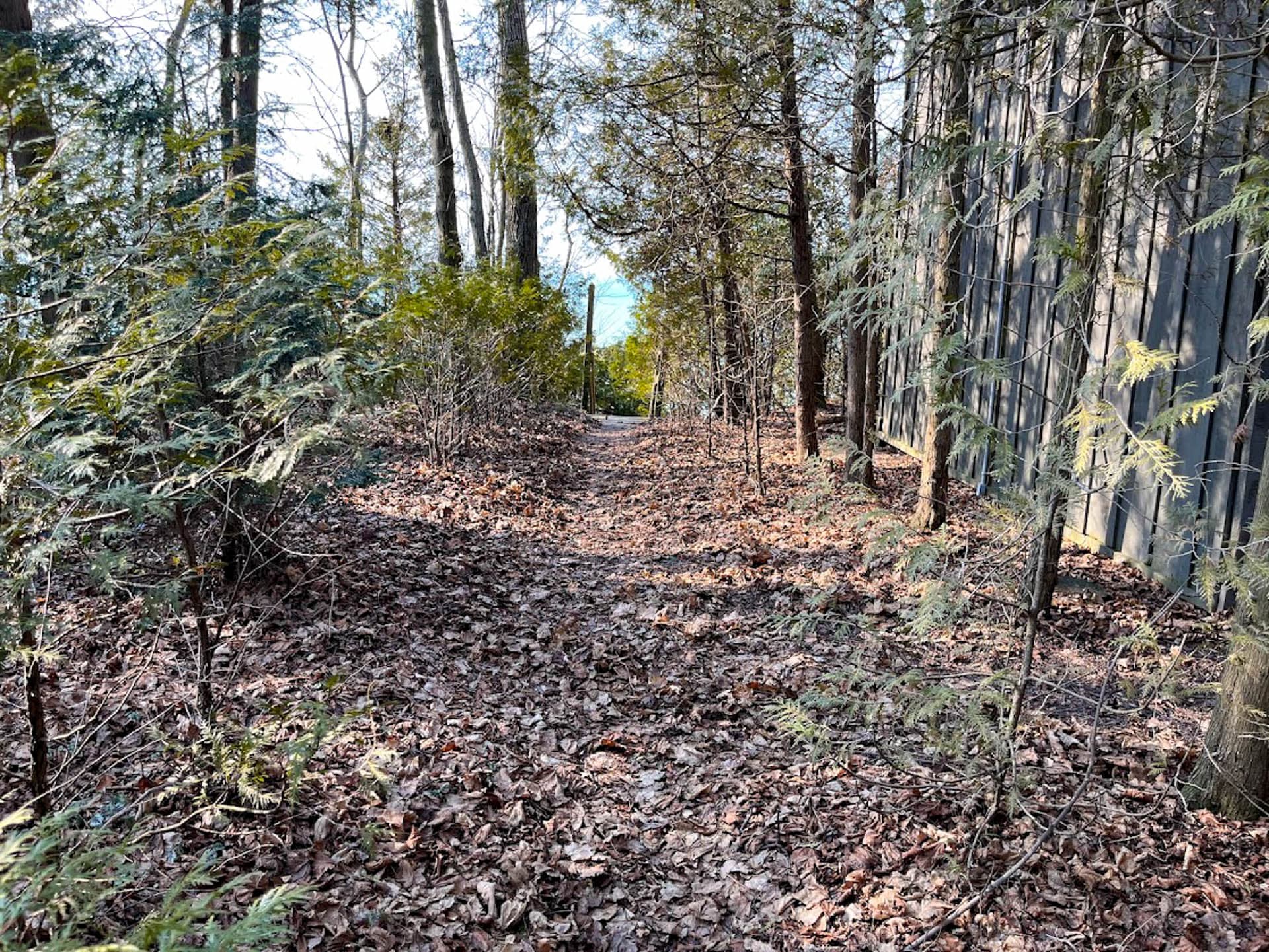 Or a just down the road is another access
