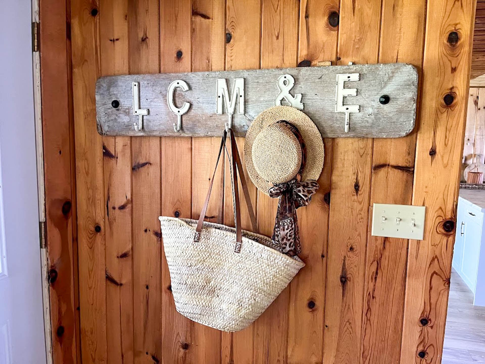 Welcoming spot to hang your things