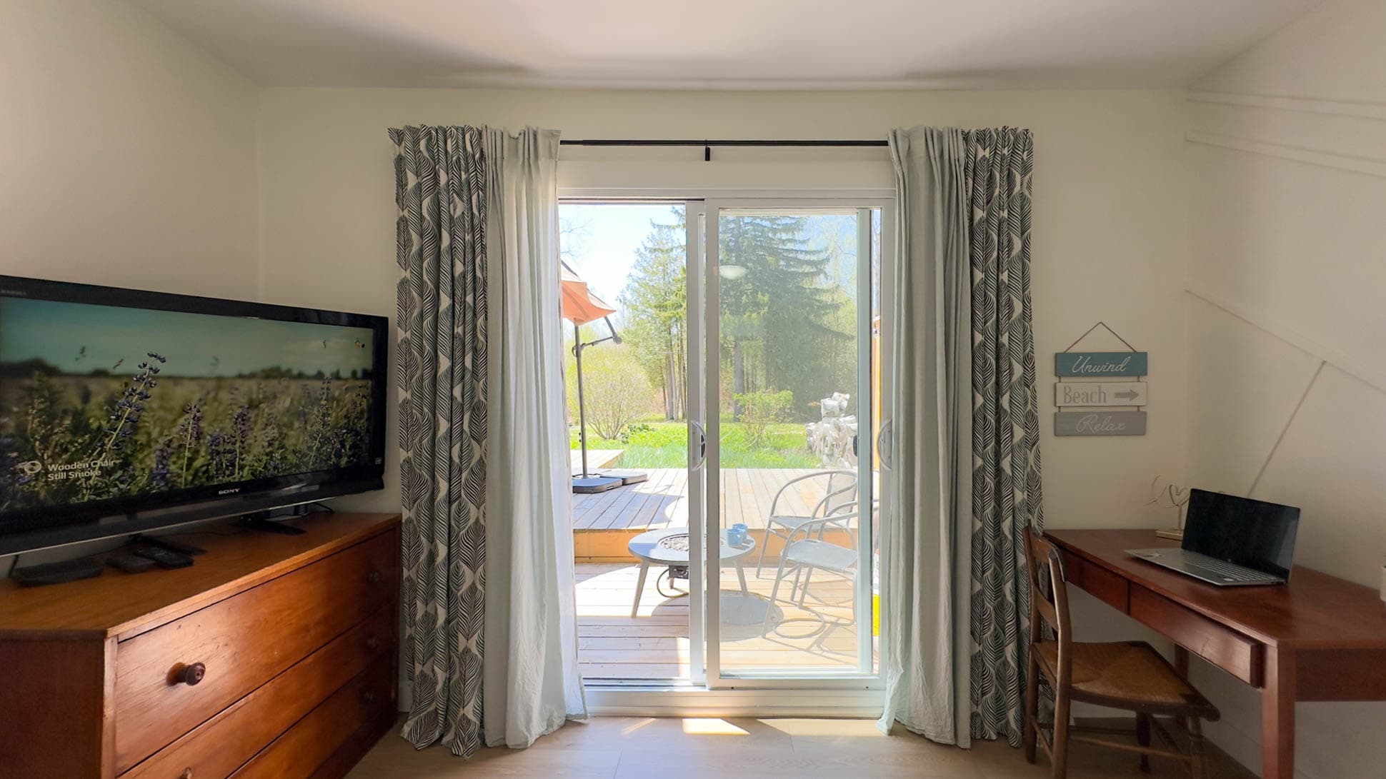 Your own private access to the patio