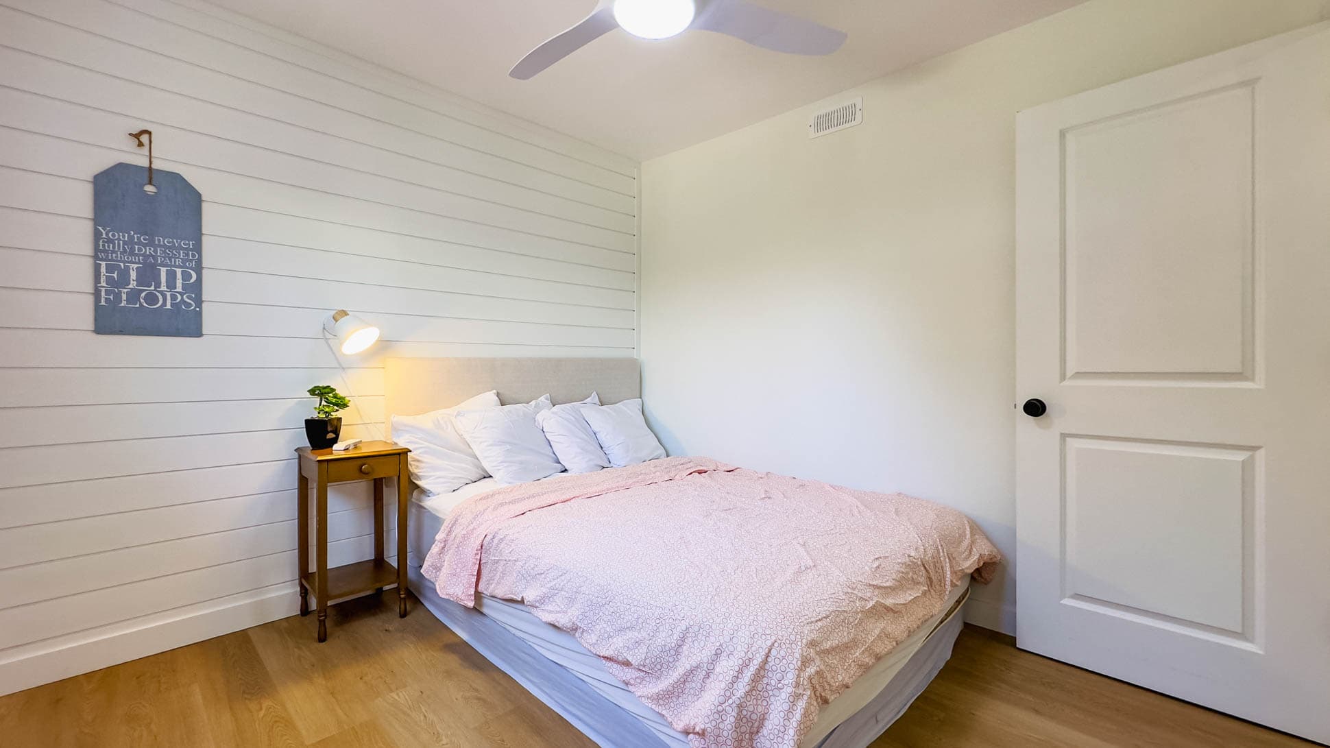 Bedroom #3 with Queen Bed is across from the bathroom