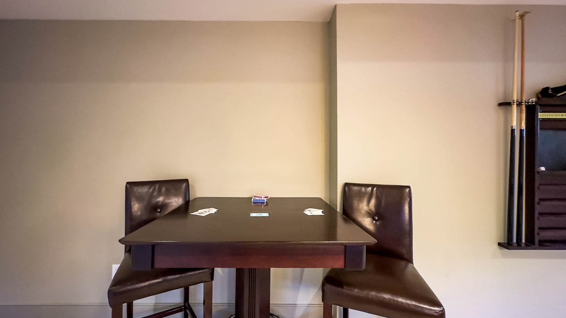 Whether it's poker or bridge, our card table is the place to be